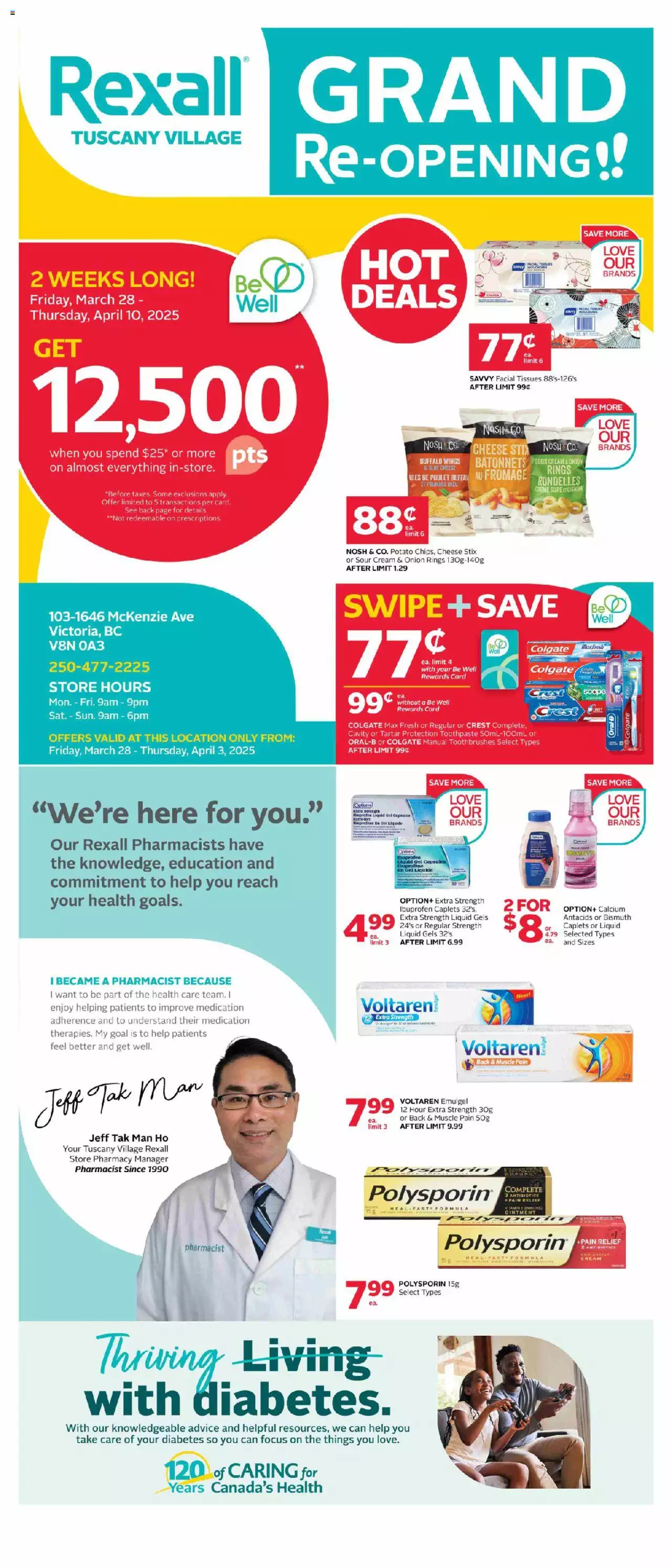 Rexall - Grand Opening Victoria - page 1- valid from Mar 28, 2025