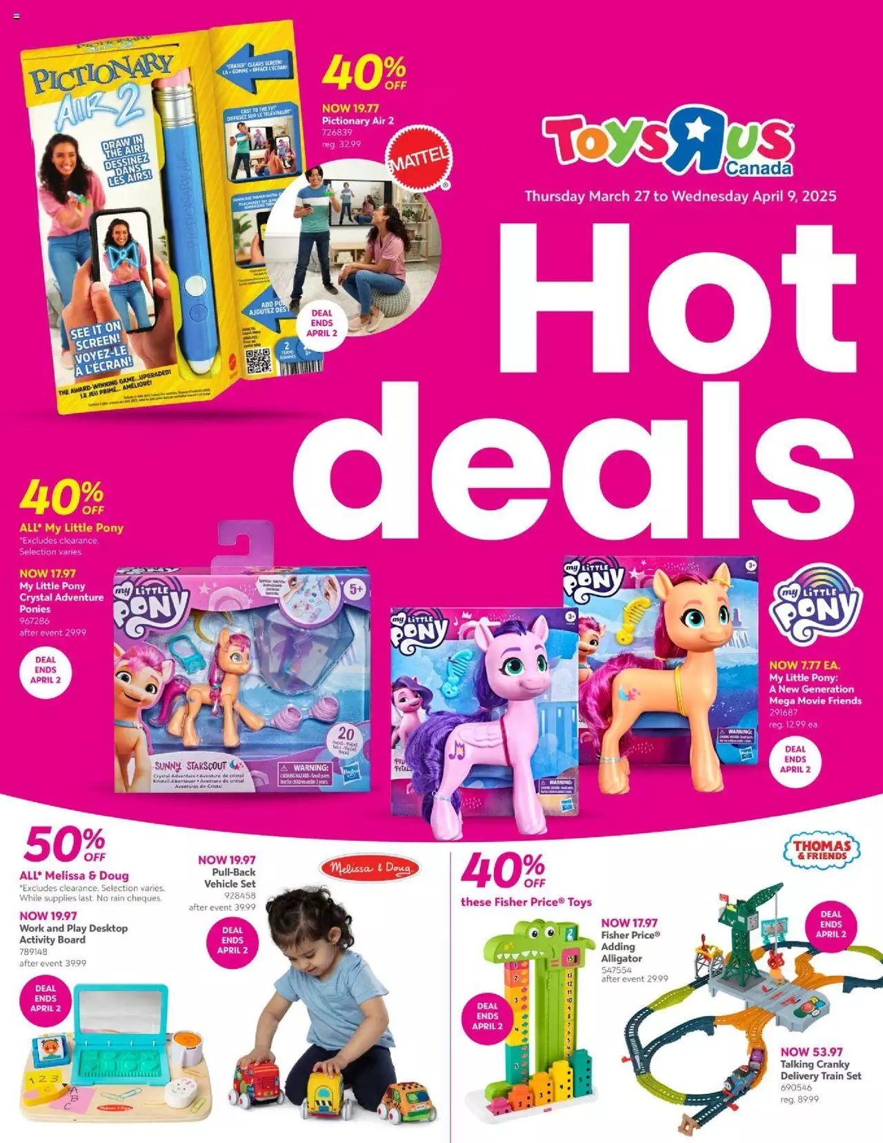 Toys’R’Us weekly flyer - page 1- valid from Mar 27, 2025