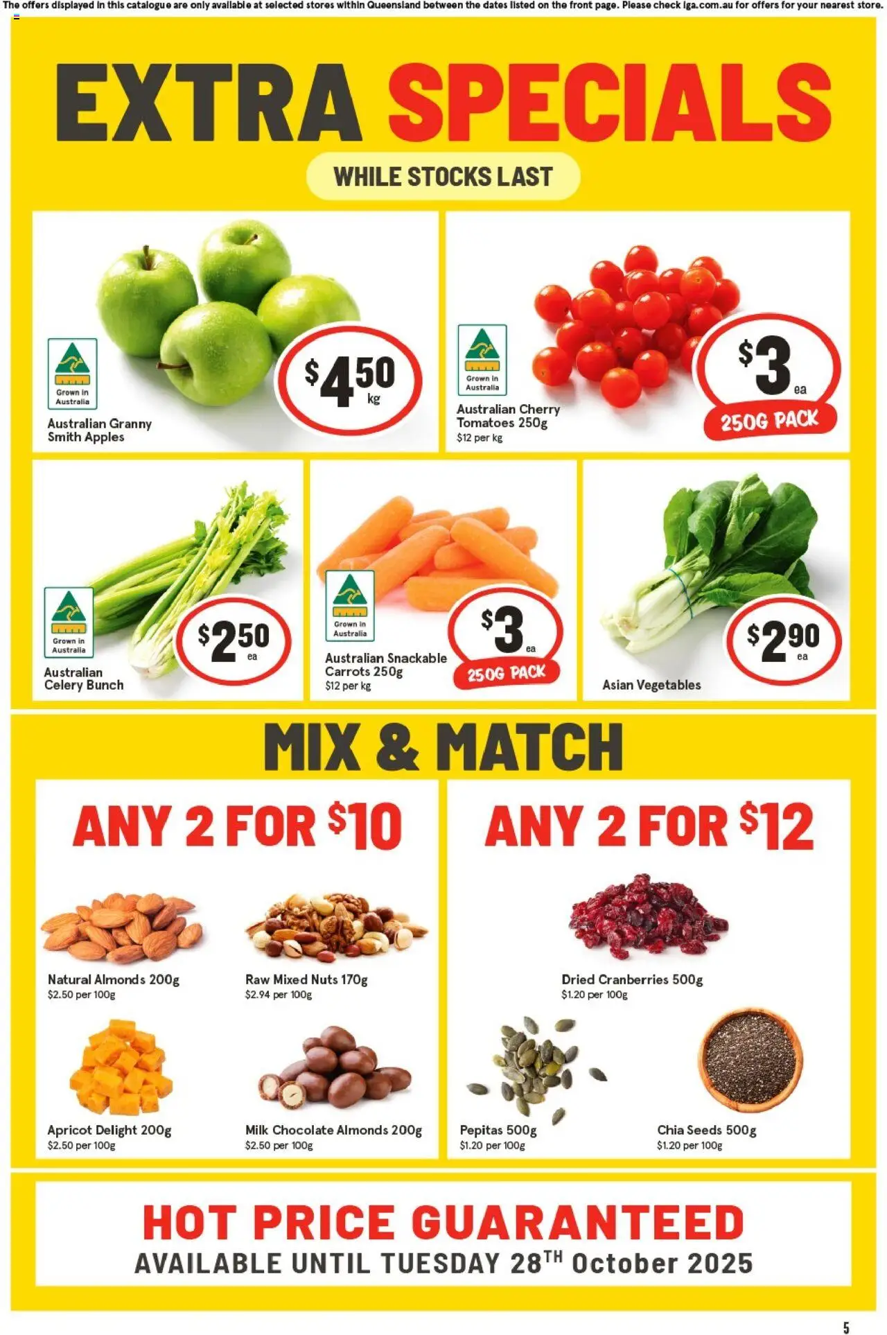 IGA Extra Specials - QLD - page 1- valid from 01/10/2025