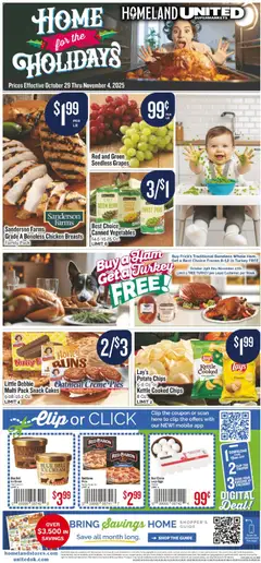 Preview Homeland Weekly Ad valid from 10/29/2025