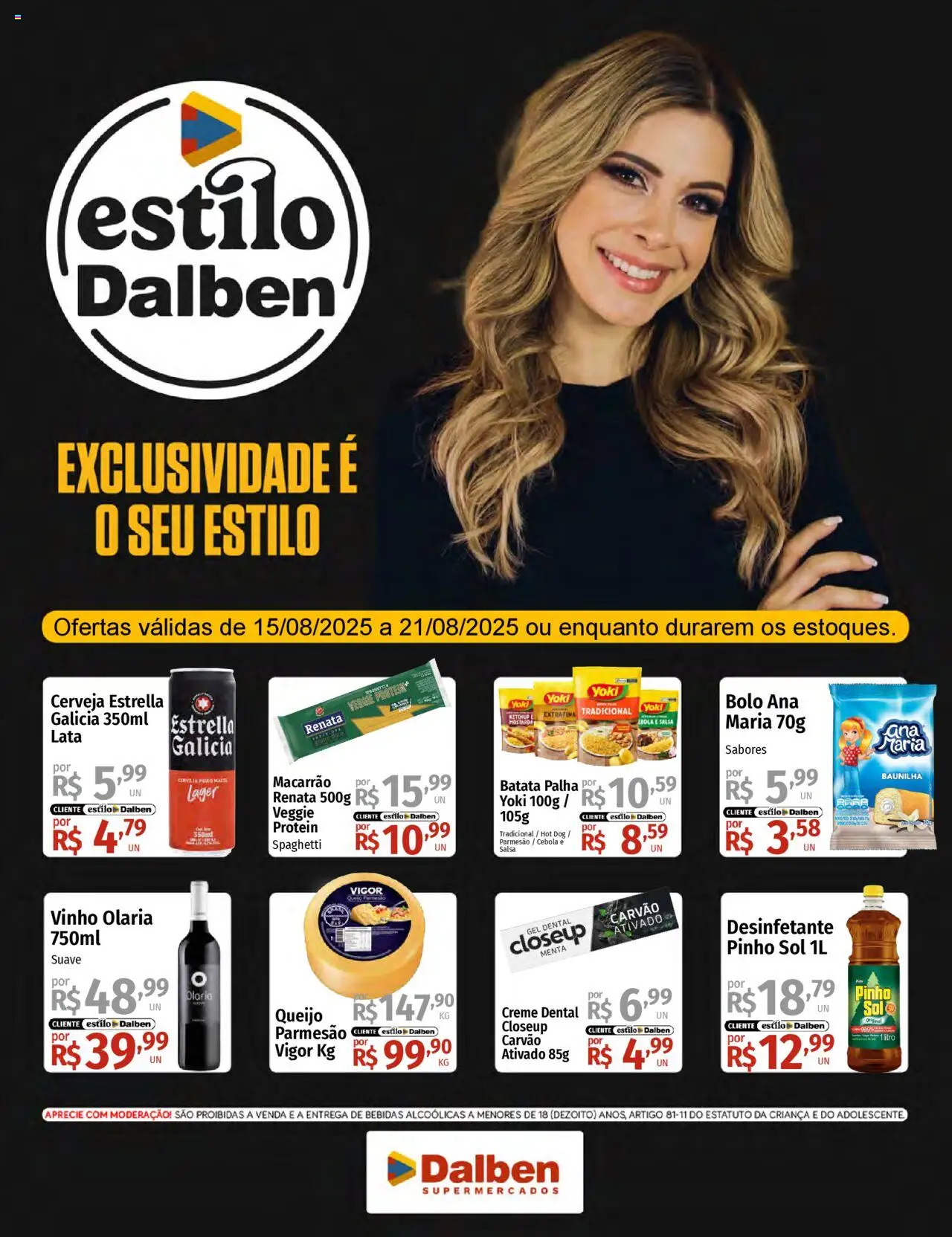 Supermercado Dalben - Ofertas Agosto - página 1- válido a partir de 15/08/2025
