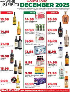 Preview HyVee Wine & Spirits Monthlong valid from 12/01/2025