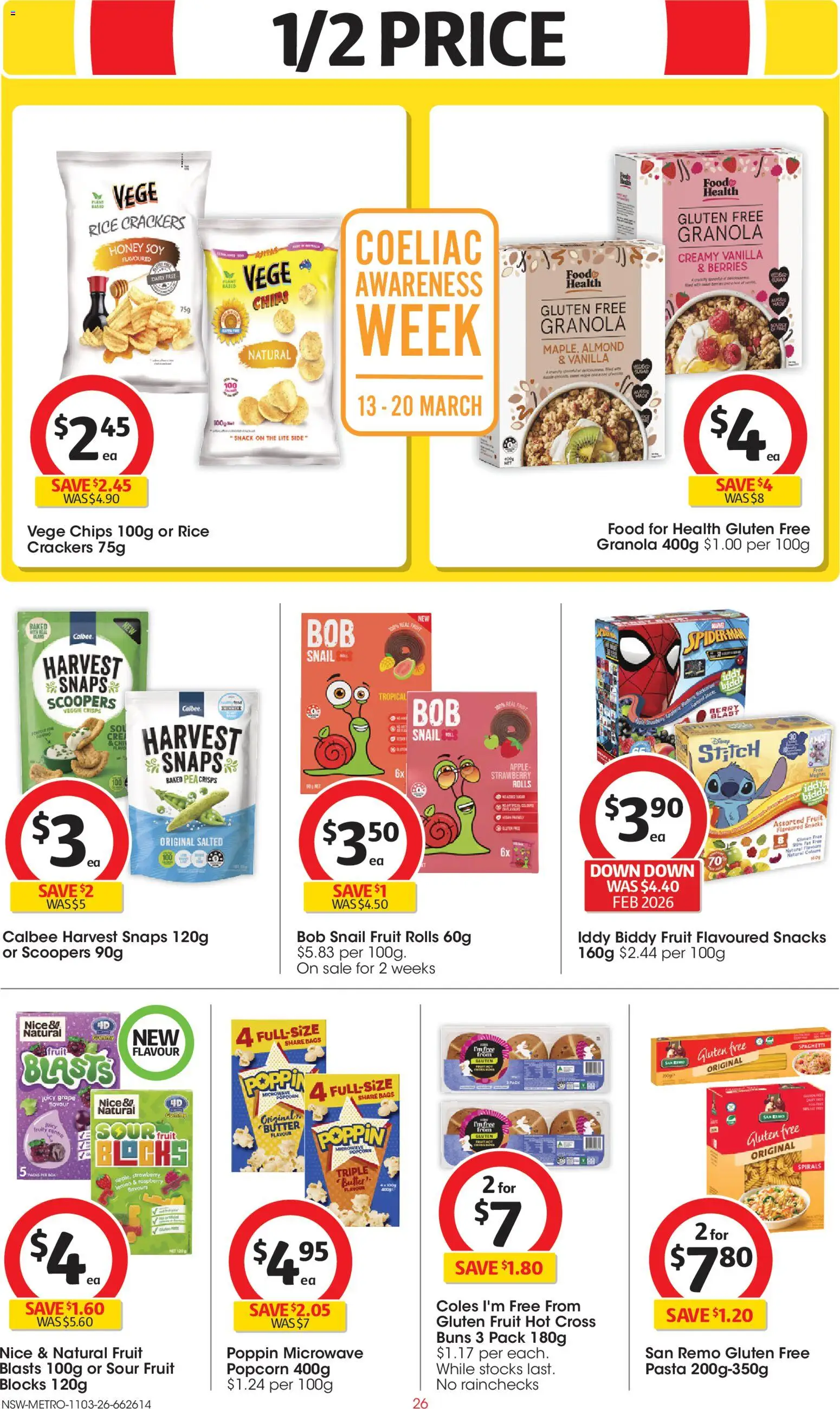 Coles catalogue  - page 26- valid from 11/03/2026