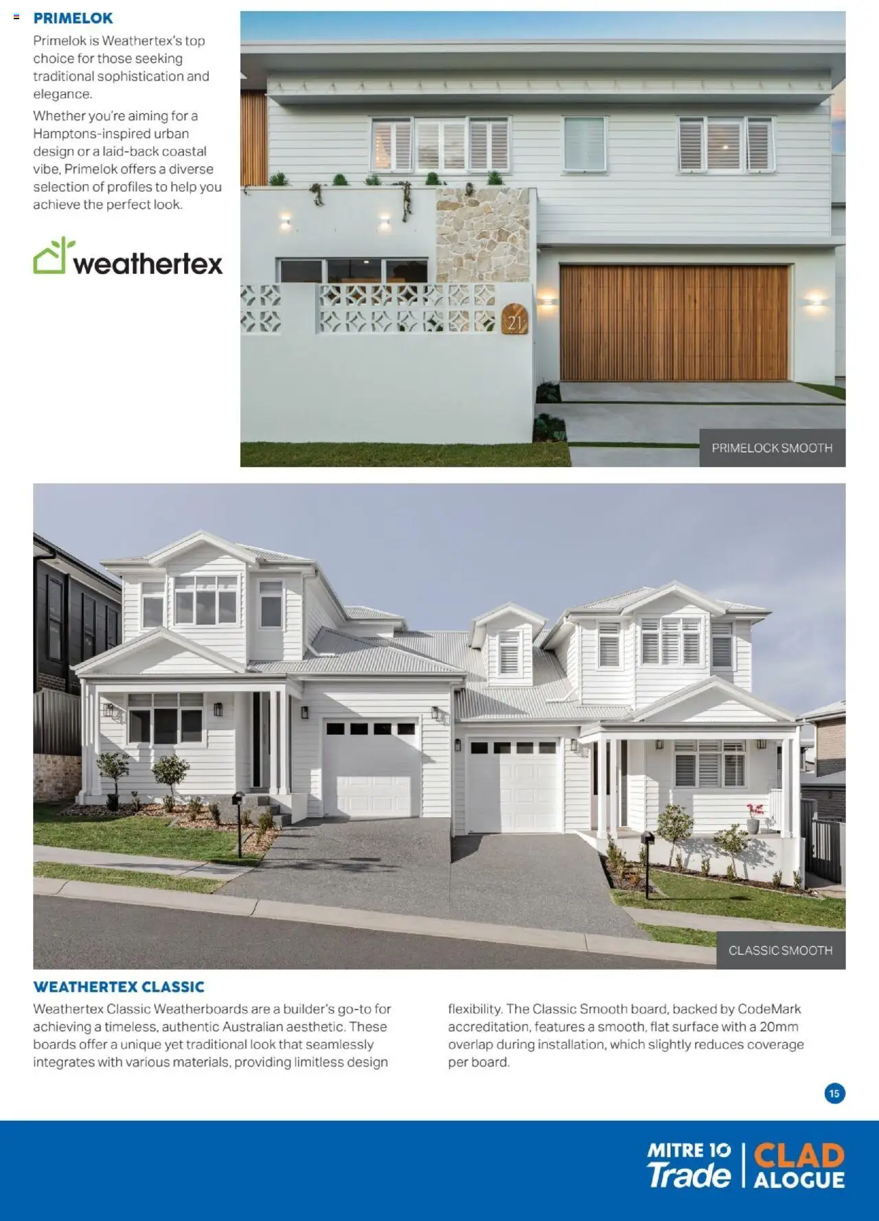 Mitre 10 - Cladalogue E-Selection Guide 2025 - page 15- valid from 27/06/2025