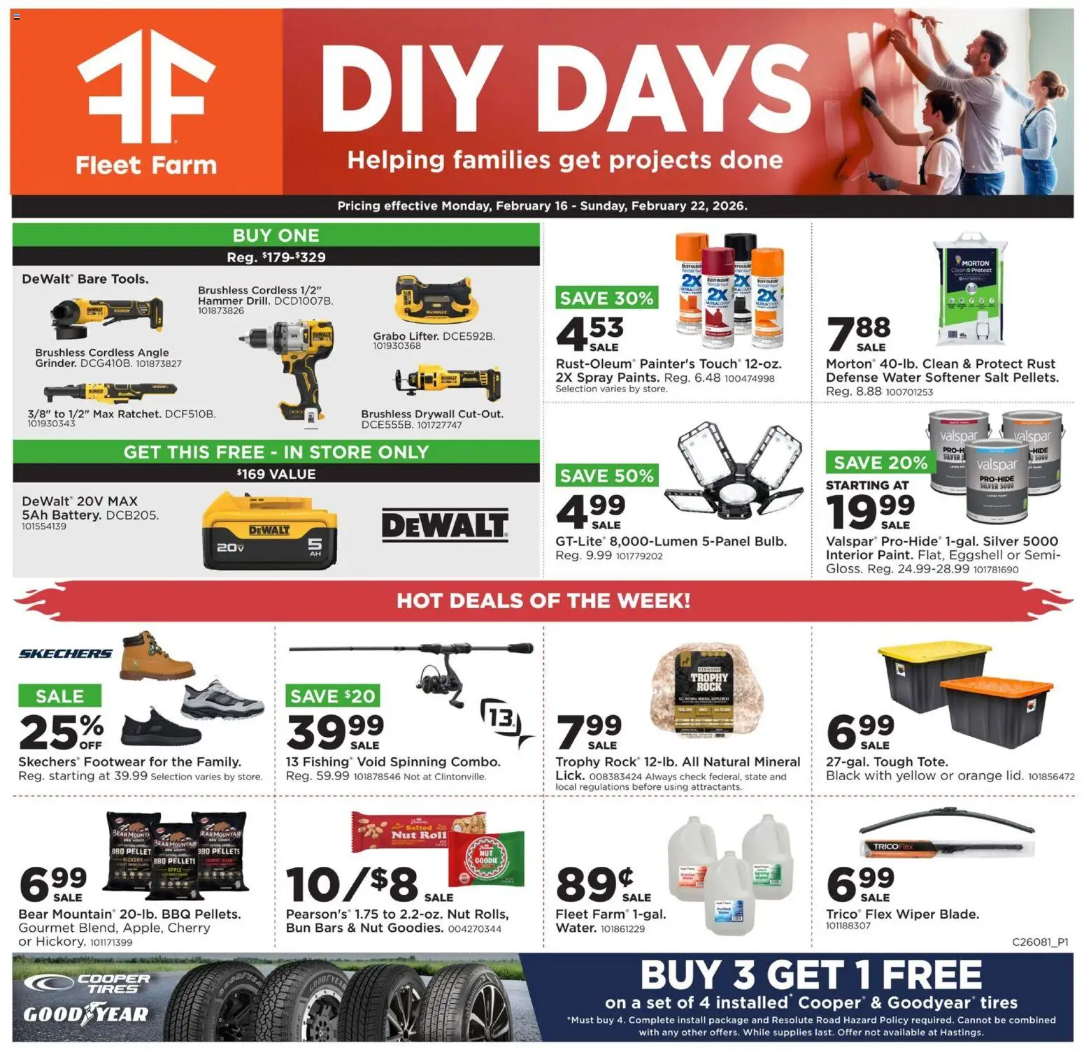 Mills Fleet Farm Weekly Ad - page 1- valid from 02/16/2026