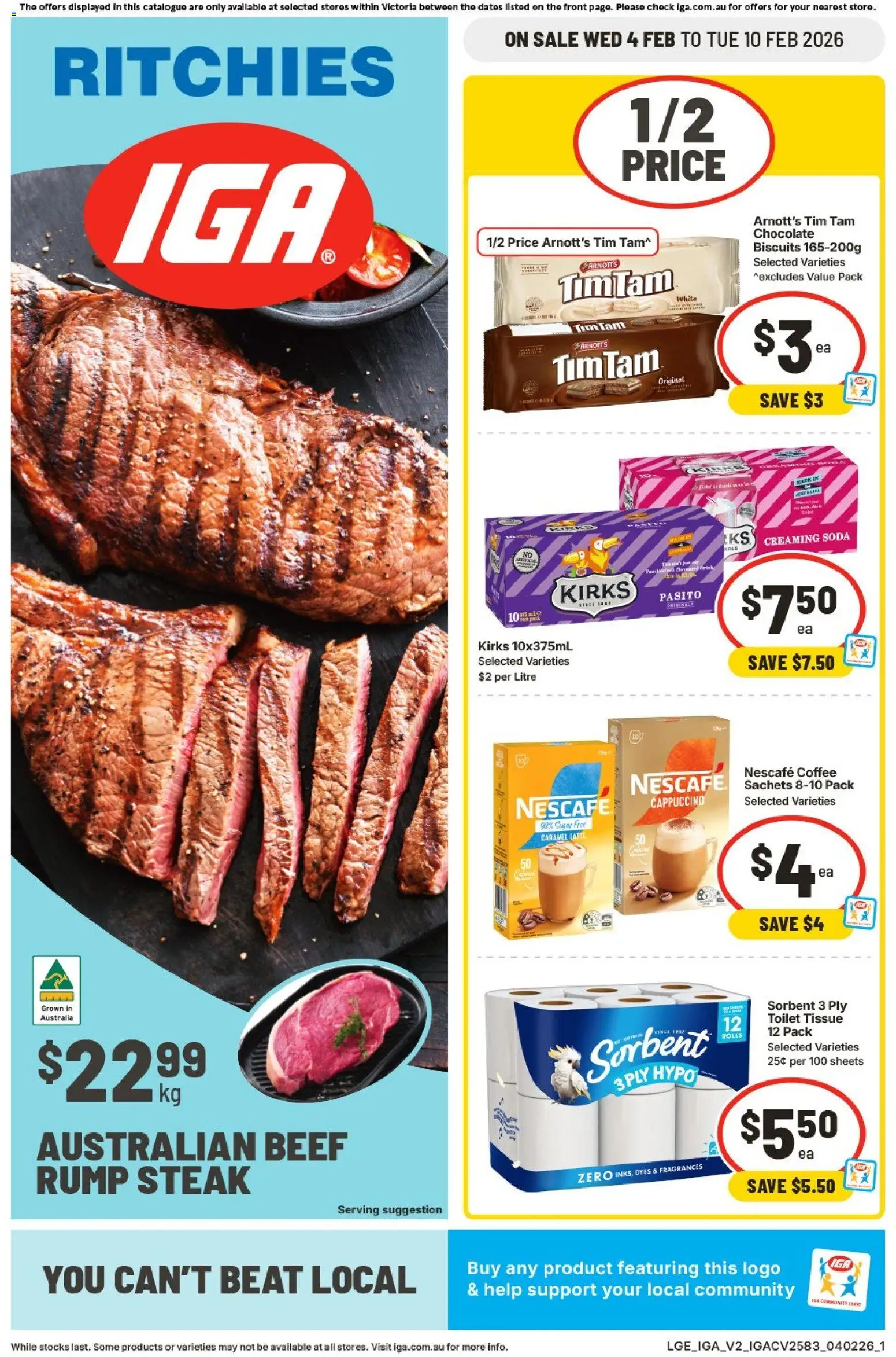 IGA Ritchies VIC - page 1- valid from 04/02/2026