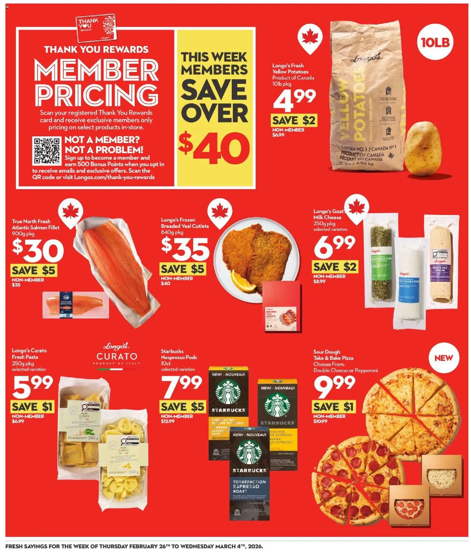Longo's weekly flyer / circulaire - page 4- valid from Feb 26, 2026