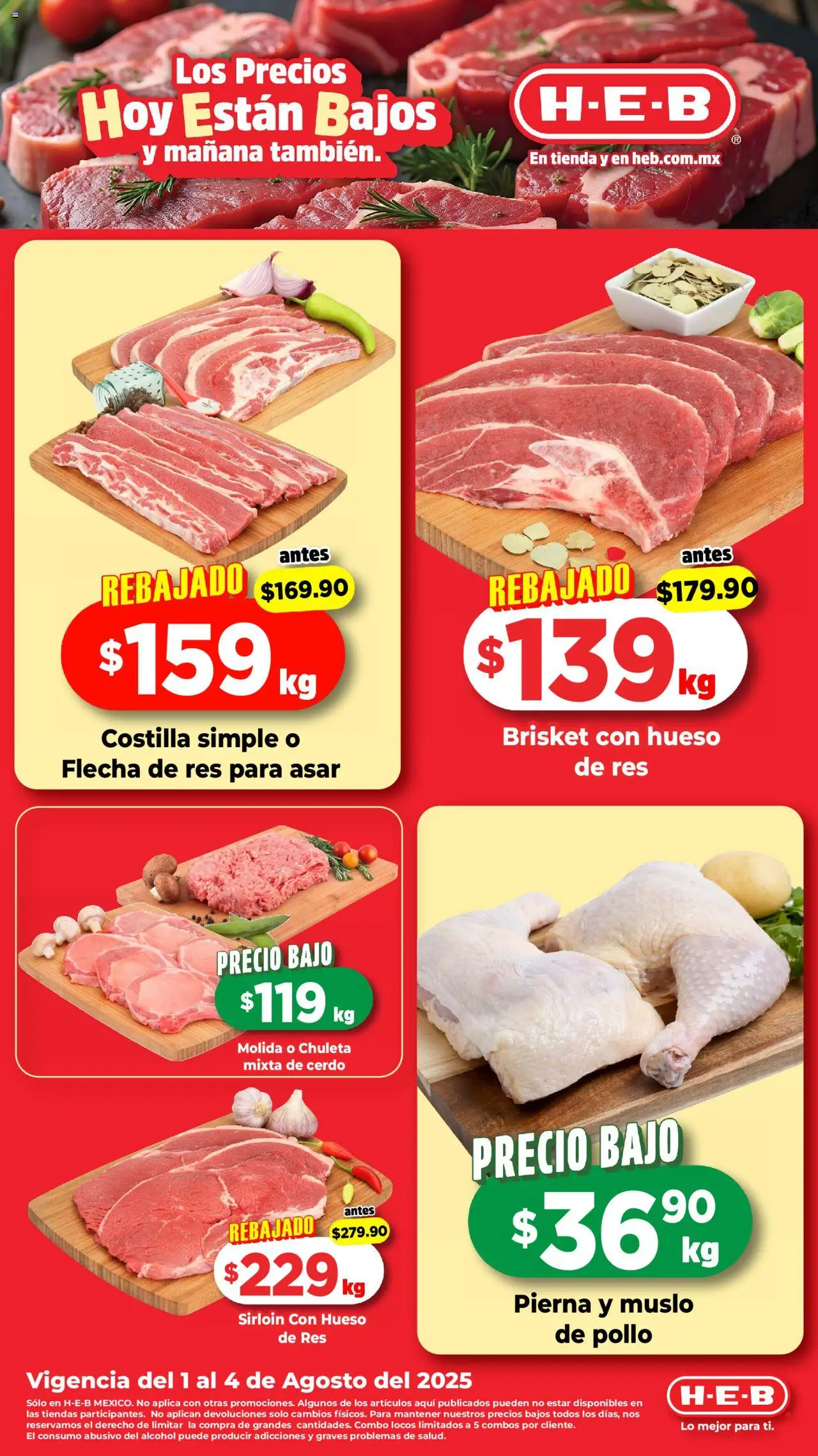 H-E-B - Folleto - página 1- válido desde 01/08/2025