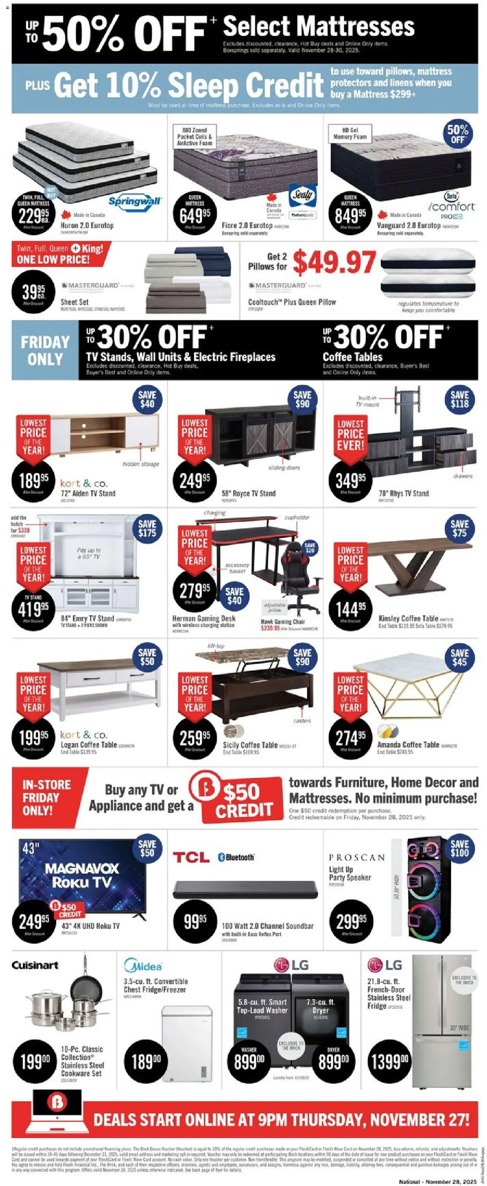 The Brick - Black Friday  - page 4- valid from Nov 28, 2025