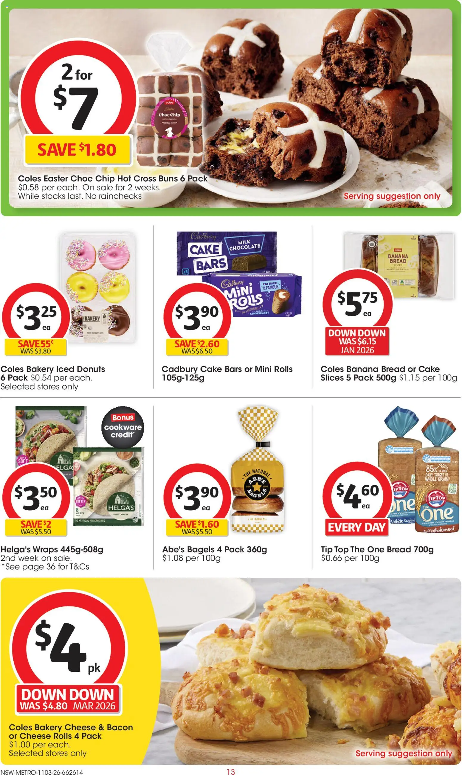 Coles catalogue  - page 13- valid from 11/03/2026