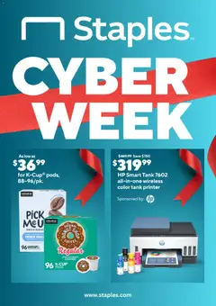 Preview Staples Cyber Week valid from 11/30/2025