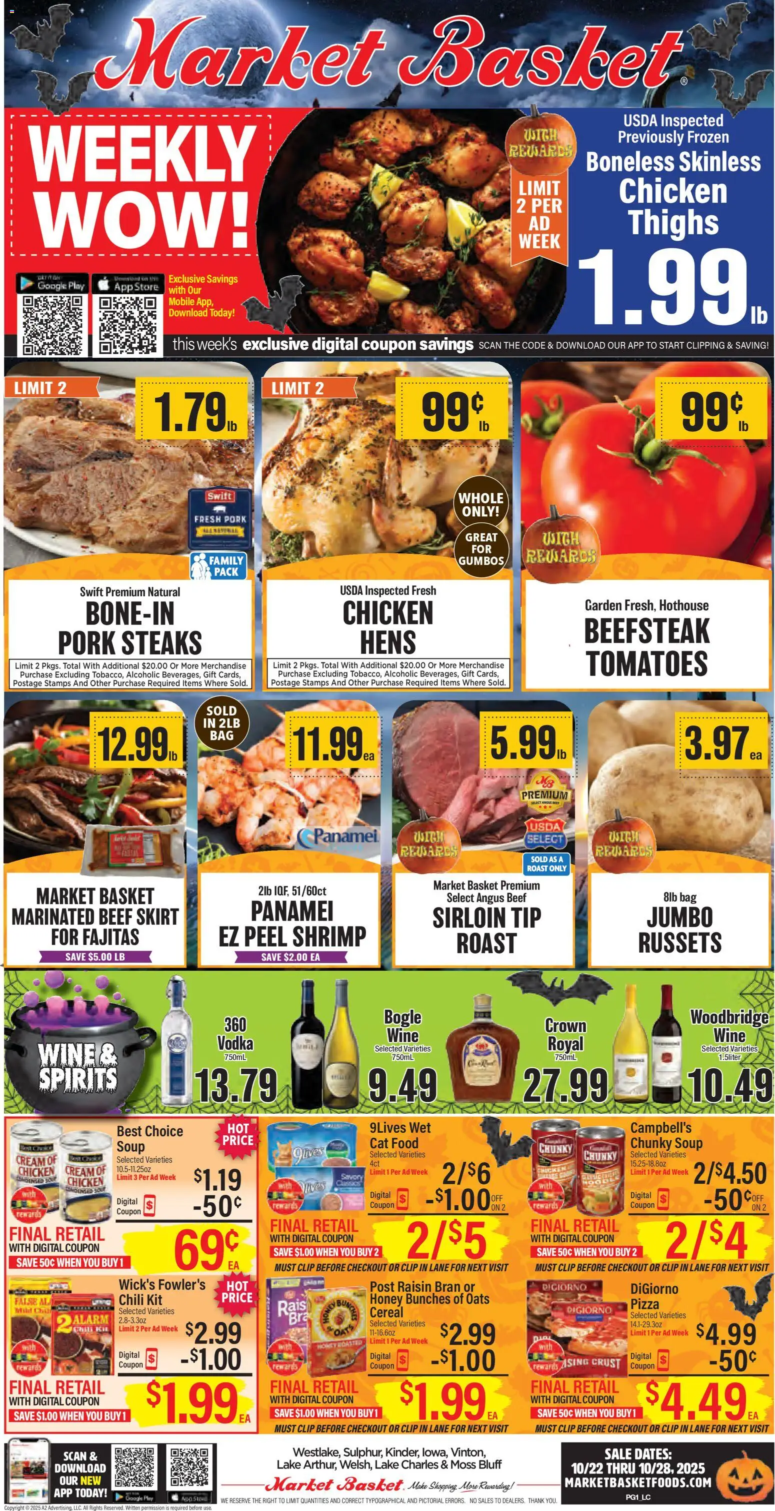 Market Basket - Lake Charles - page 1- valid from 10/22/2025
