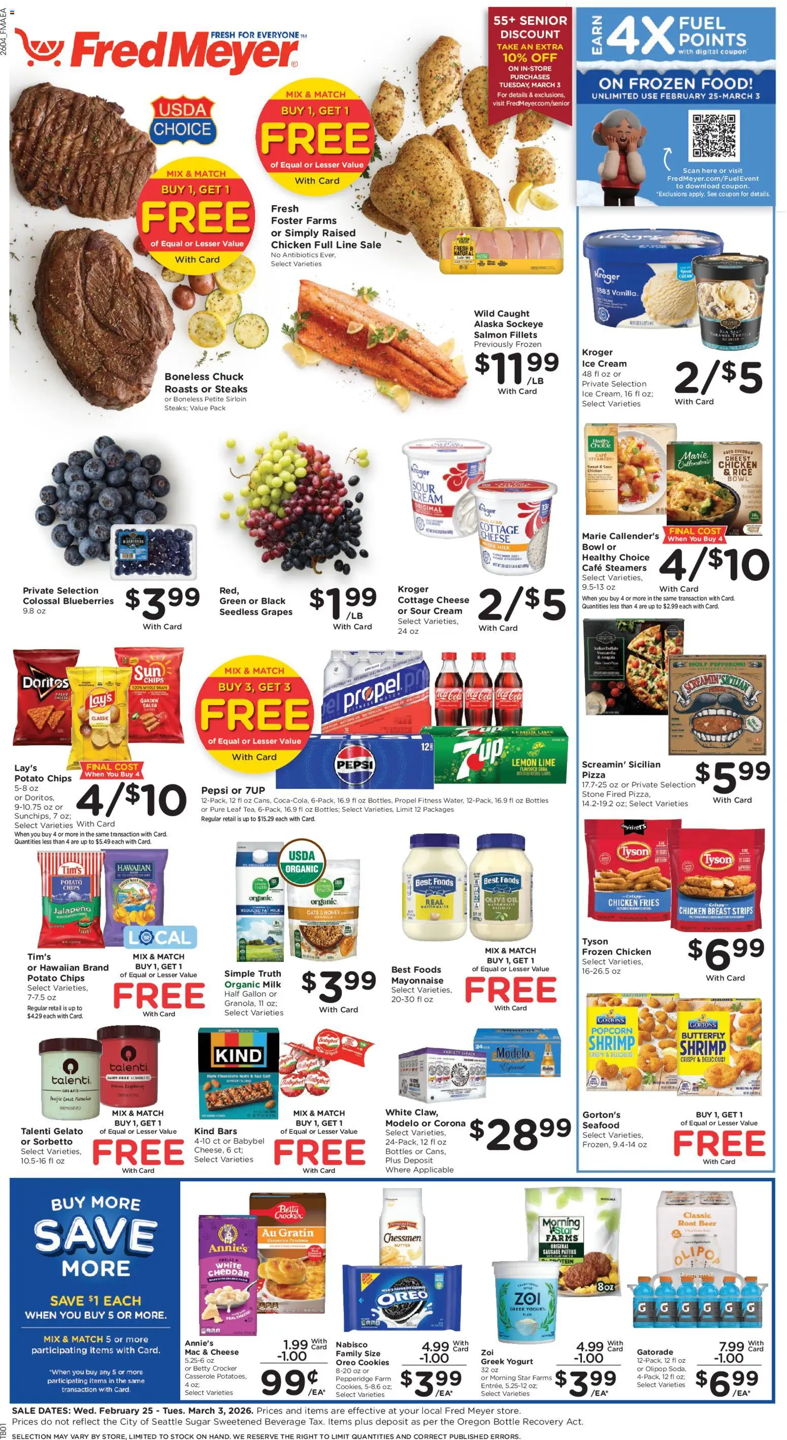 Fred Meyer Weekly Ad - page 1- valid from 02/25/2026