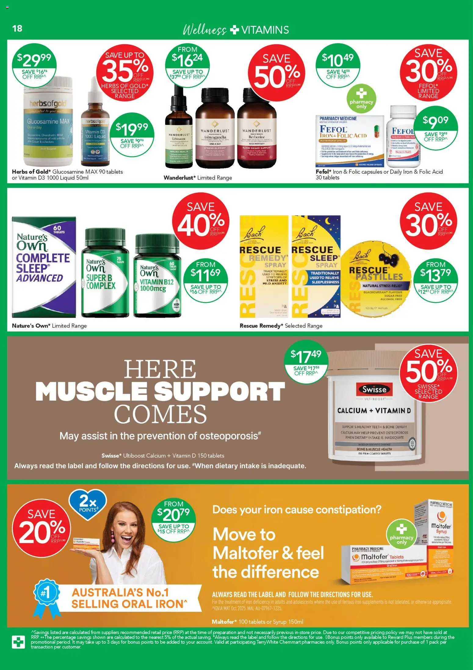 Terry White catalogue  - page 18- valid from 16/04/2026