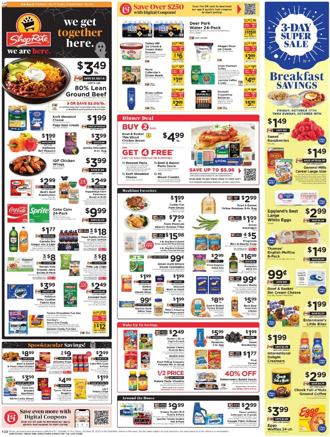 ShopRite Weekly Ad - page 1- valid from 10/17/2025