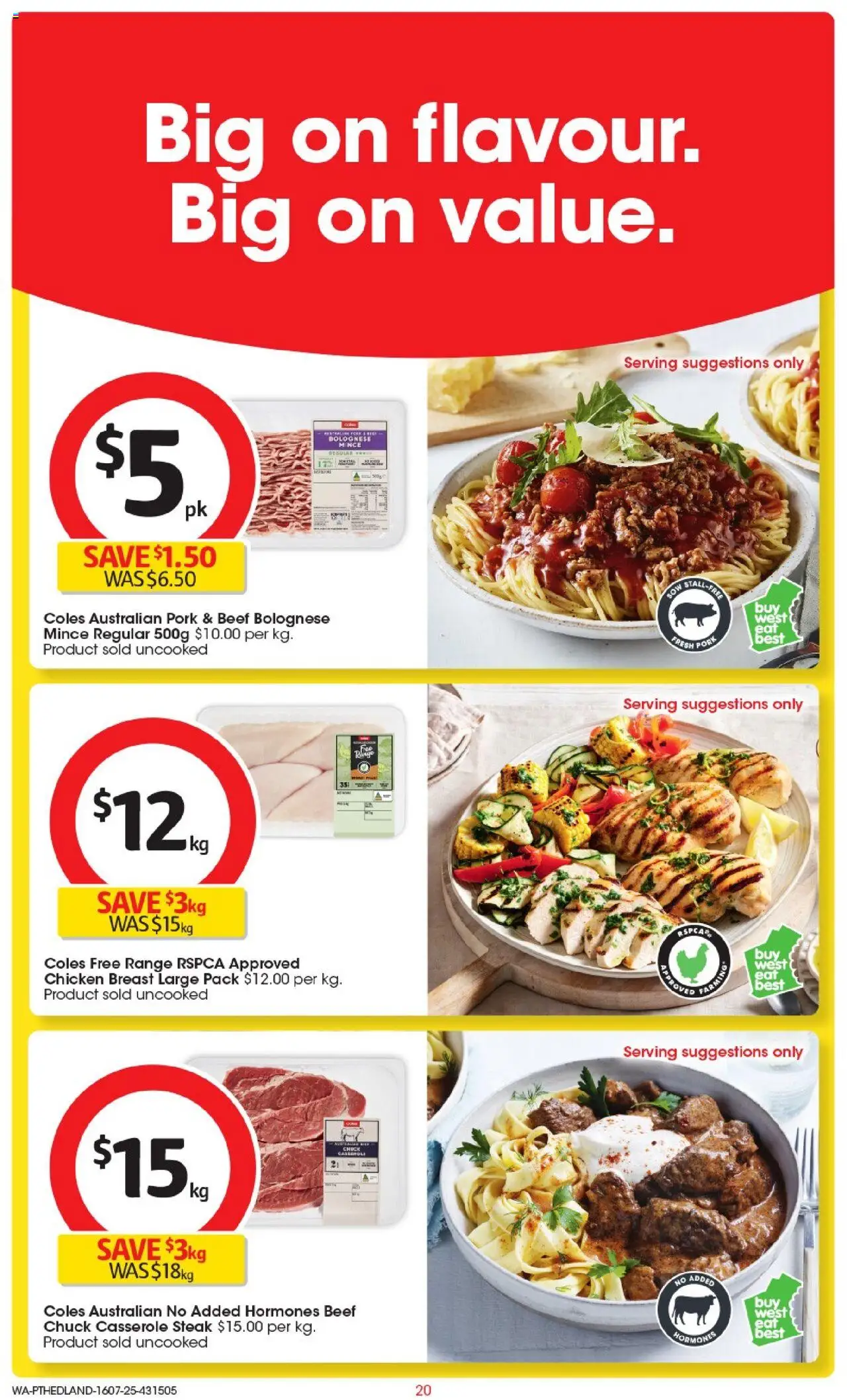 Coles Catalogue PT Hedland - page 20- valid from 16/07/2025