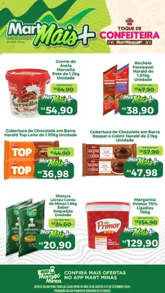 Pré-visualização Mart Minas - Ofertas de confeitaria válida a partir de 26/08/2025