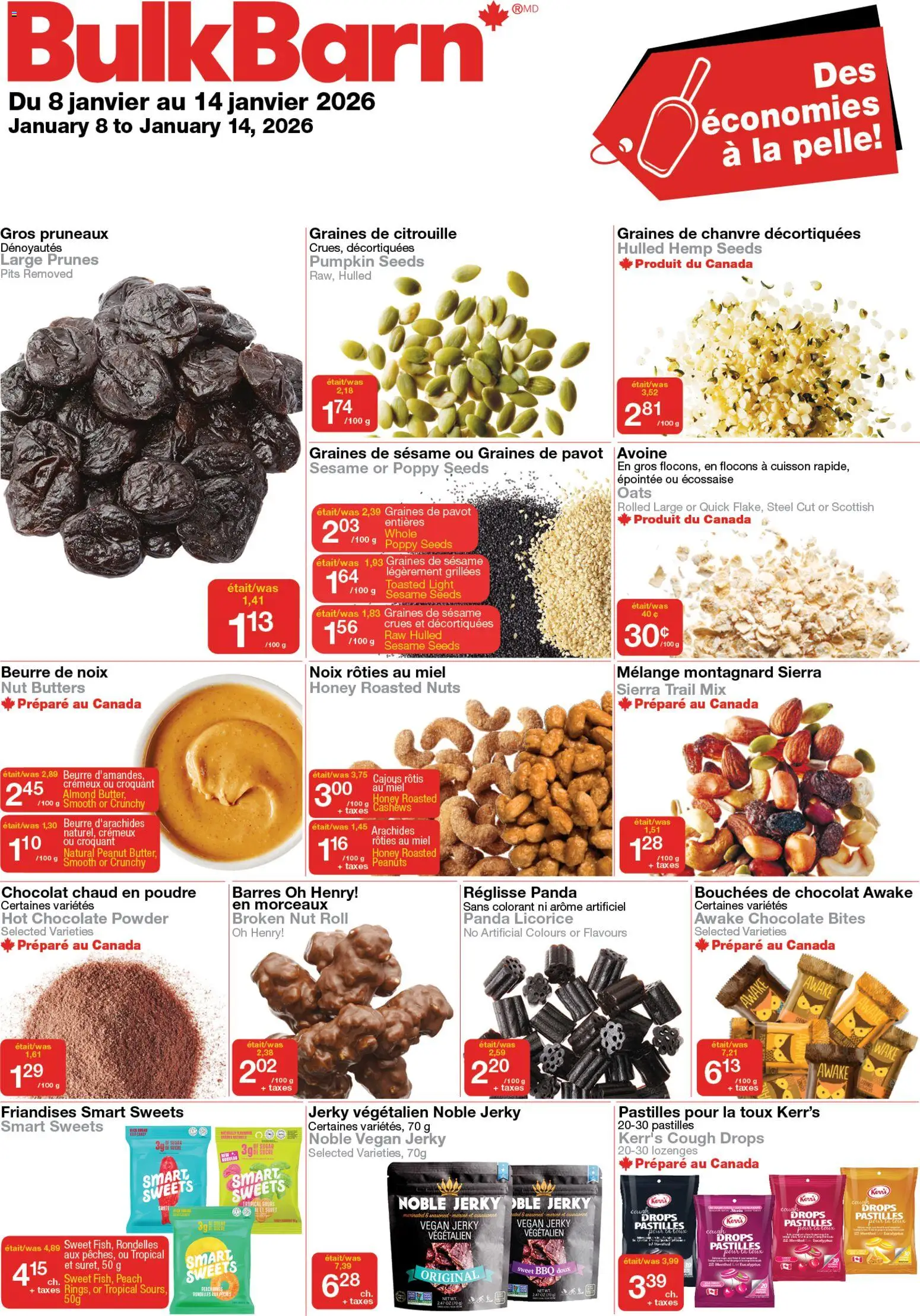 Bulk Barn weekly flyer / circulaire - page 1- valid from Jan 8, 2026