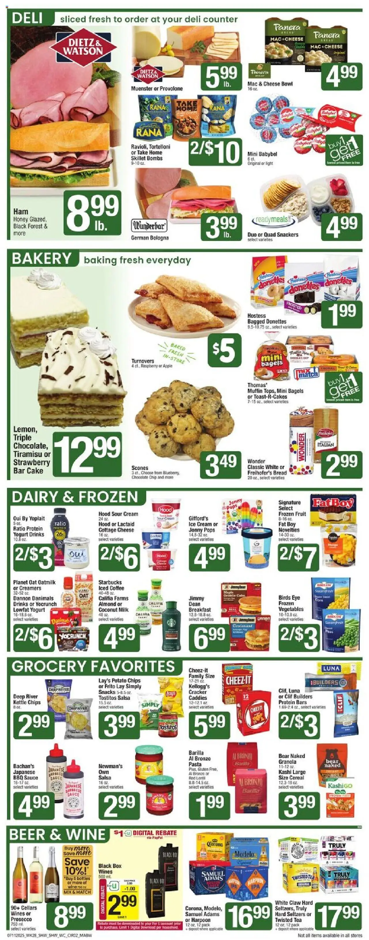 Shaw's Weekly Ad - MA - page 2- valid from 07/11/2025