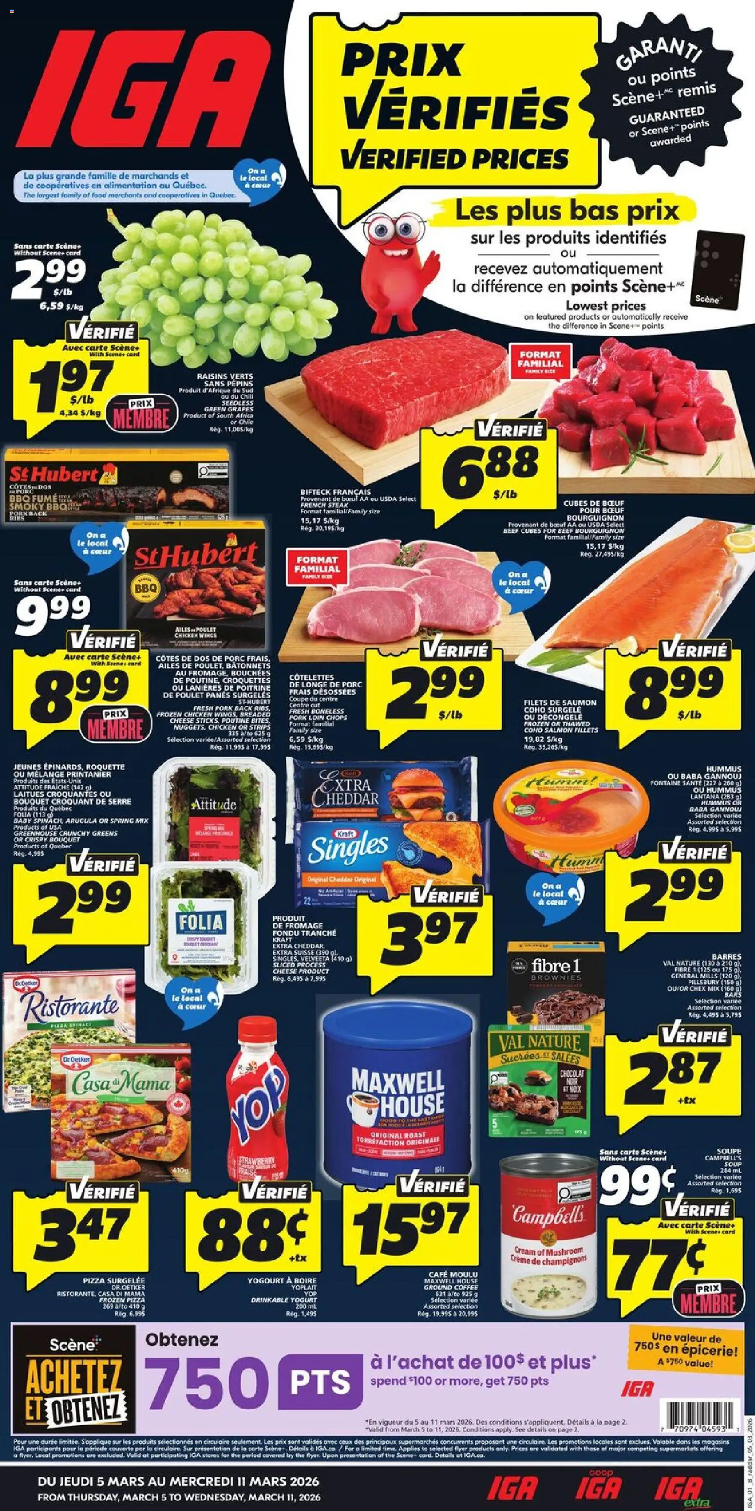 IGA weekly flyer / circulaire - page 1- valid from Mar 5, 2026