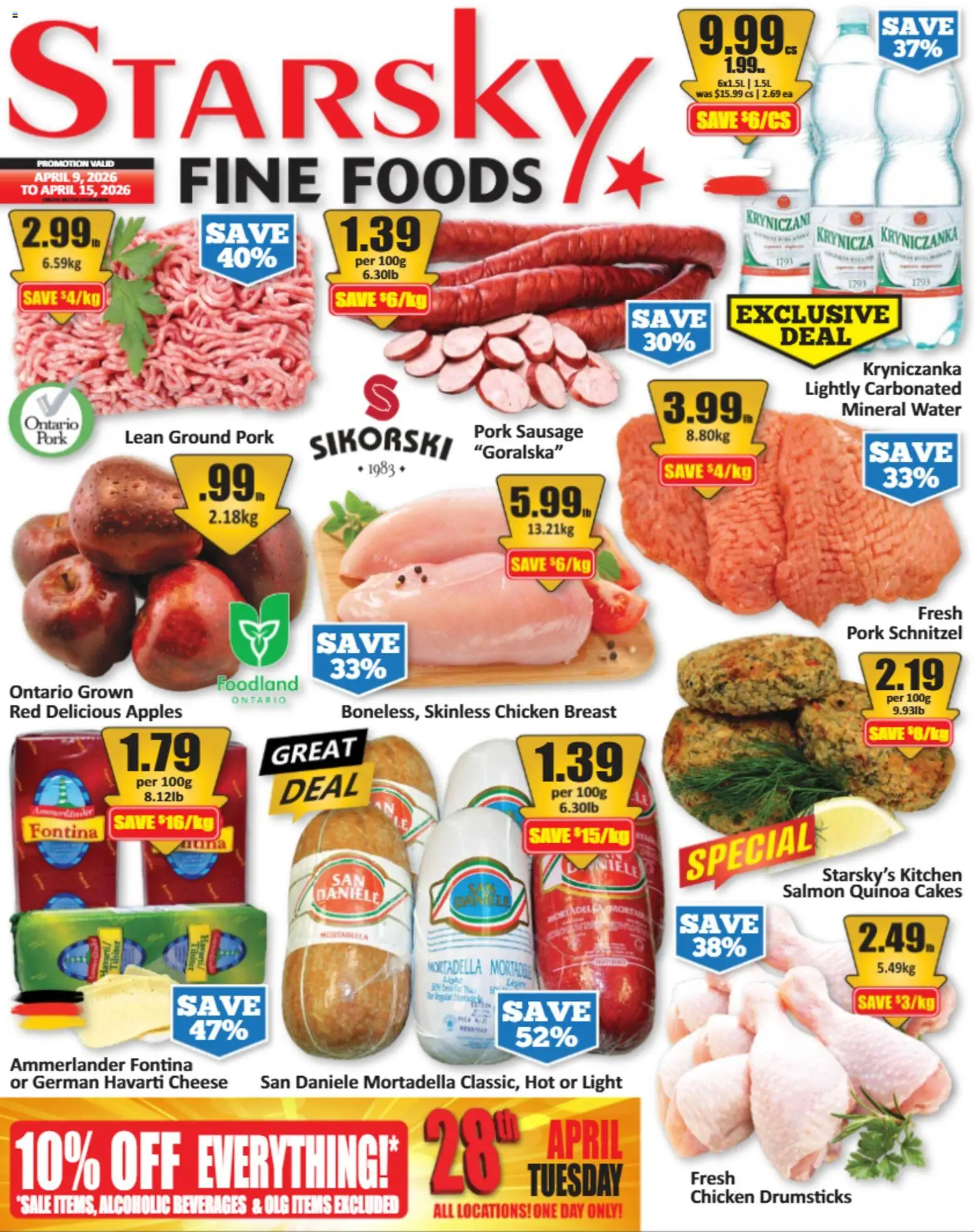 Starsky weekly flyer / circulaire - page 1- valid from Apr 9, 2026