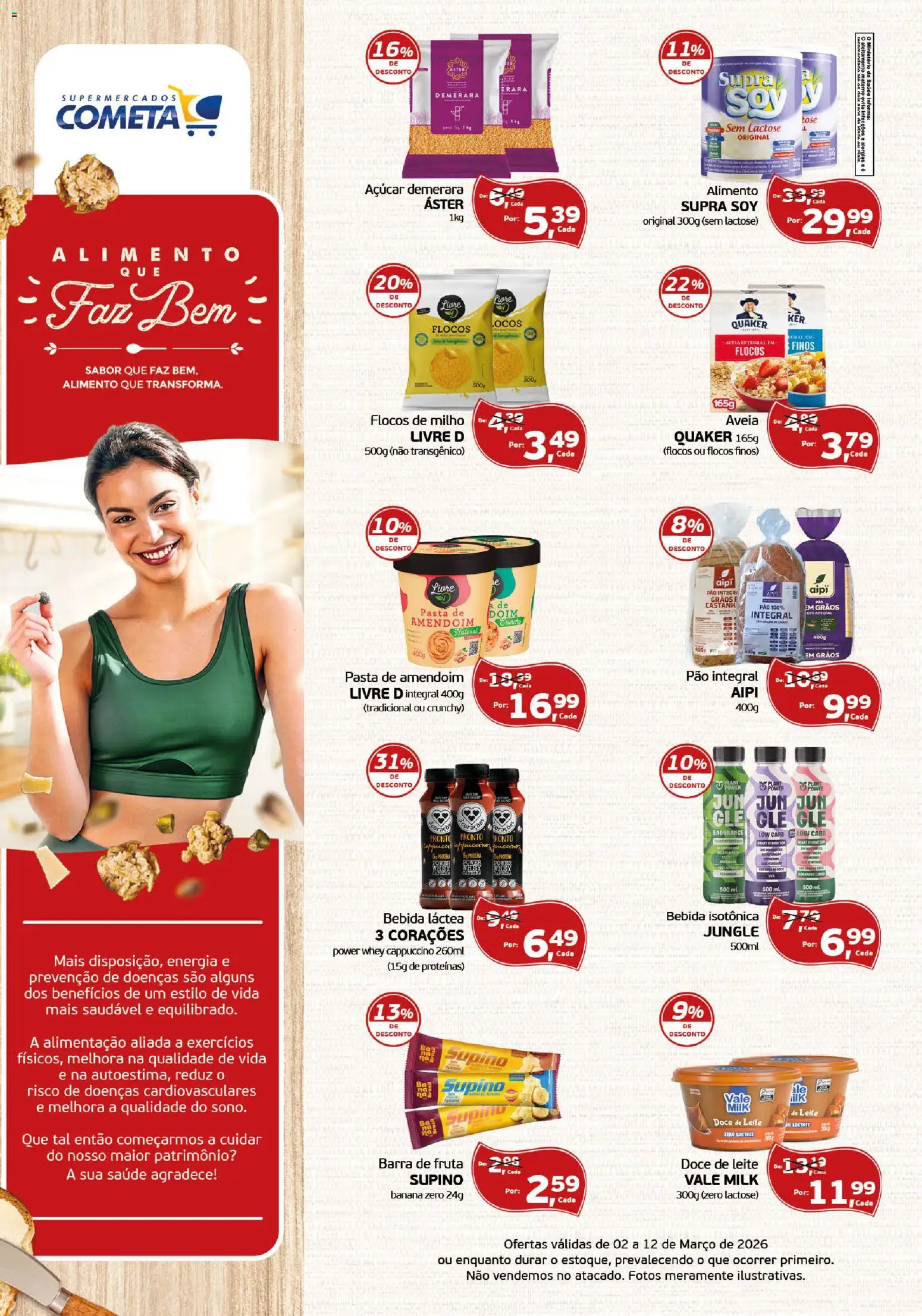 Cometa Supermercados ofertas Alimento Que Faz Bem - página 1- válido a partir de 02/03/2026
