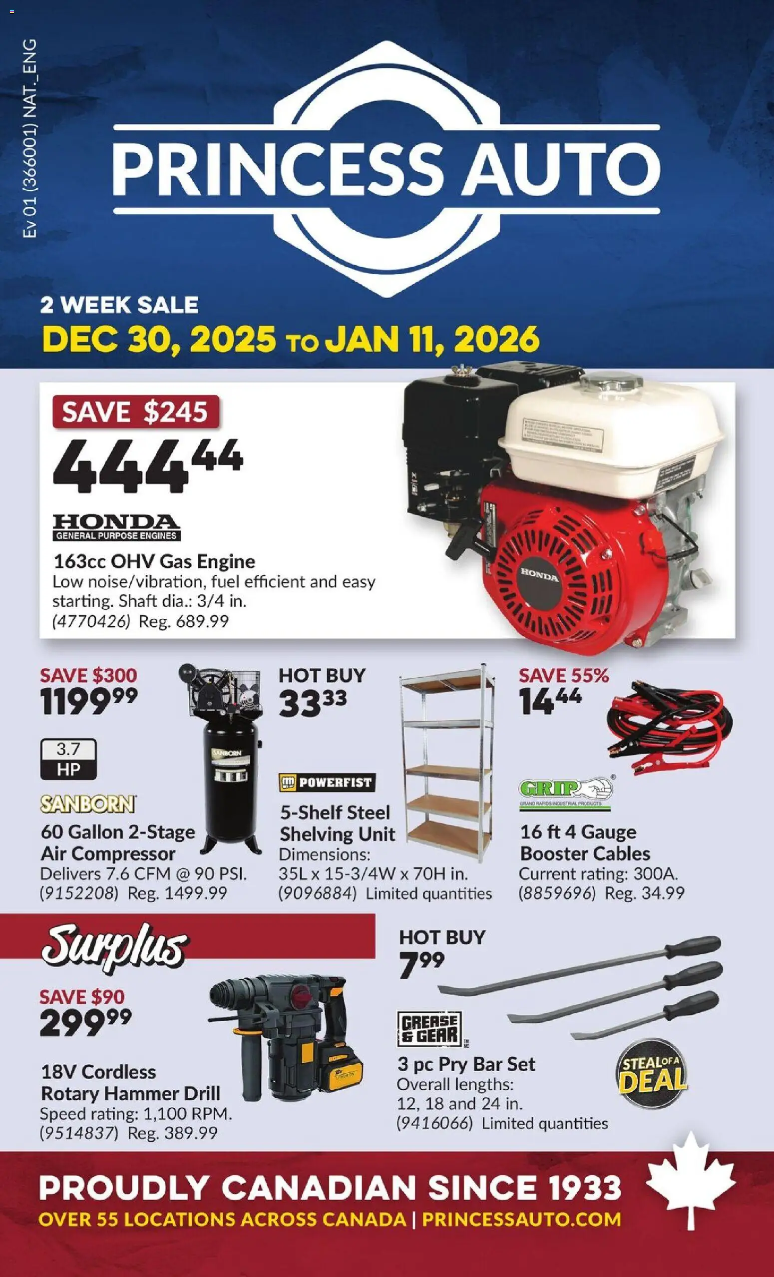 Princess Auto - 2 Week Sale! - page 1- valid from Dec 30, 2025