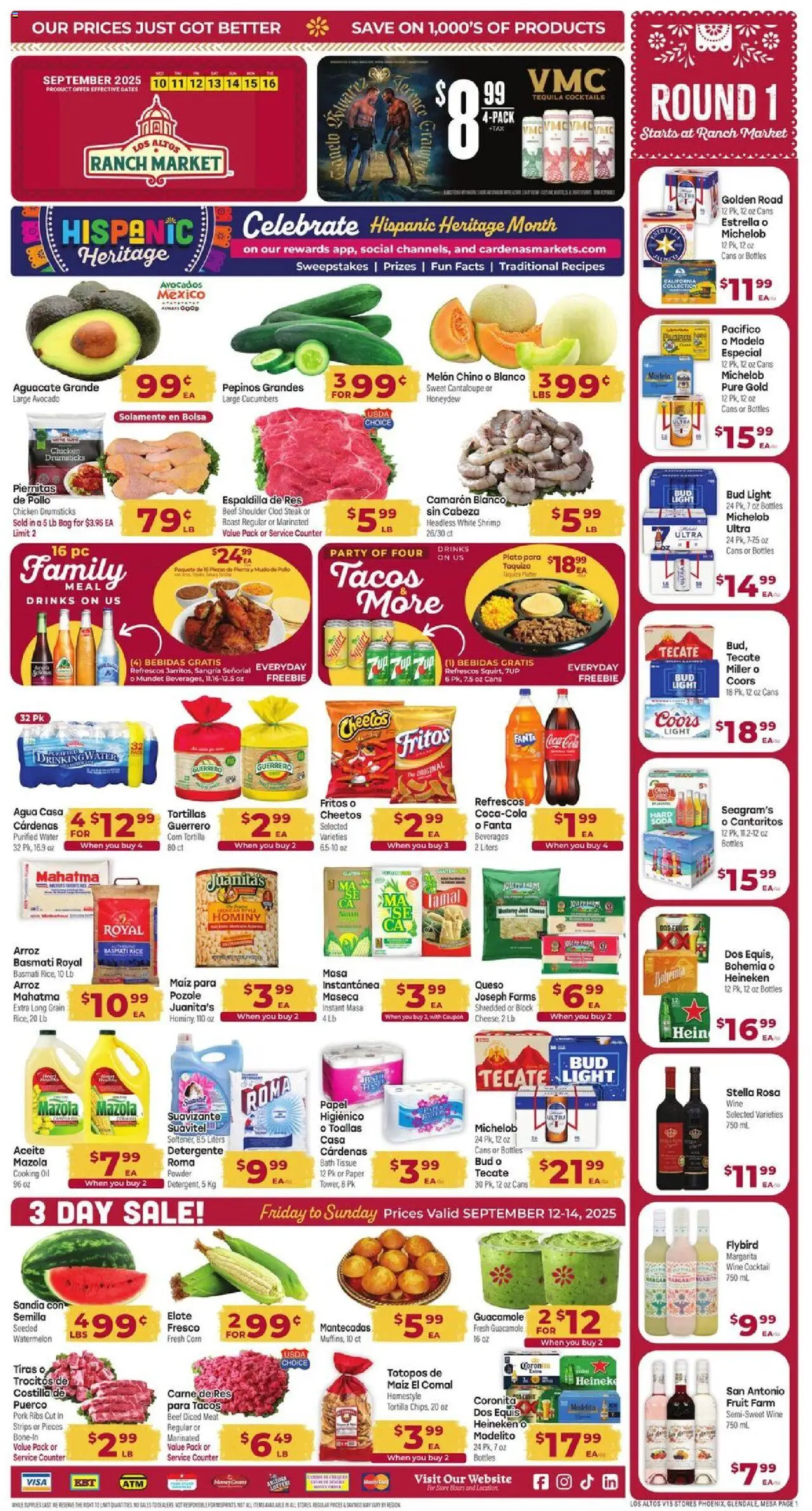 Cardenas Weekly Ad - AZ - page 1- valid from 09/10/2025