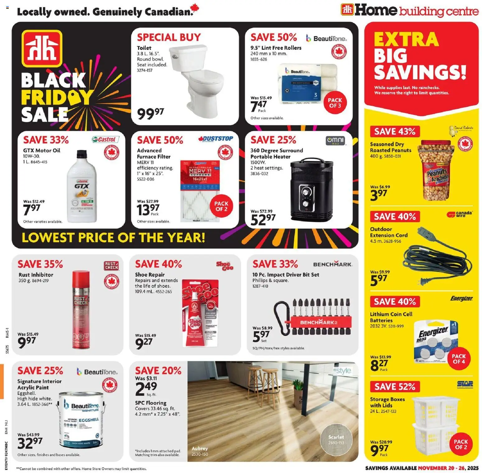 Home Hardware weekly flyer / circulaire - page 1- valid from Nov 20, 2025