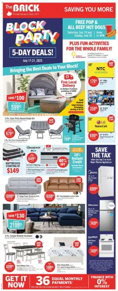 Preview The Brick weekly flyer / circulaire valid from Jul 17, 2025