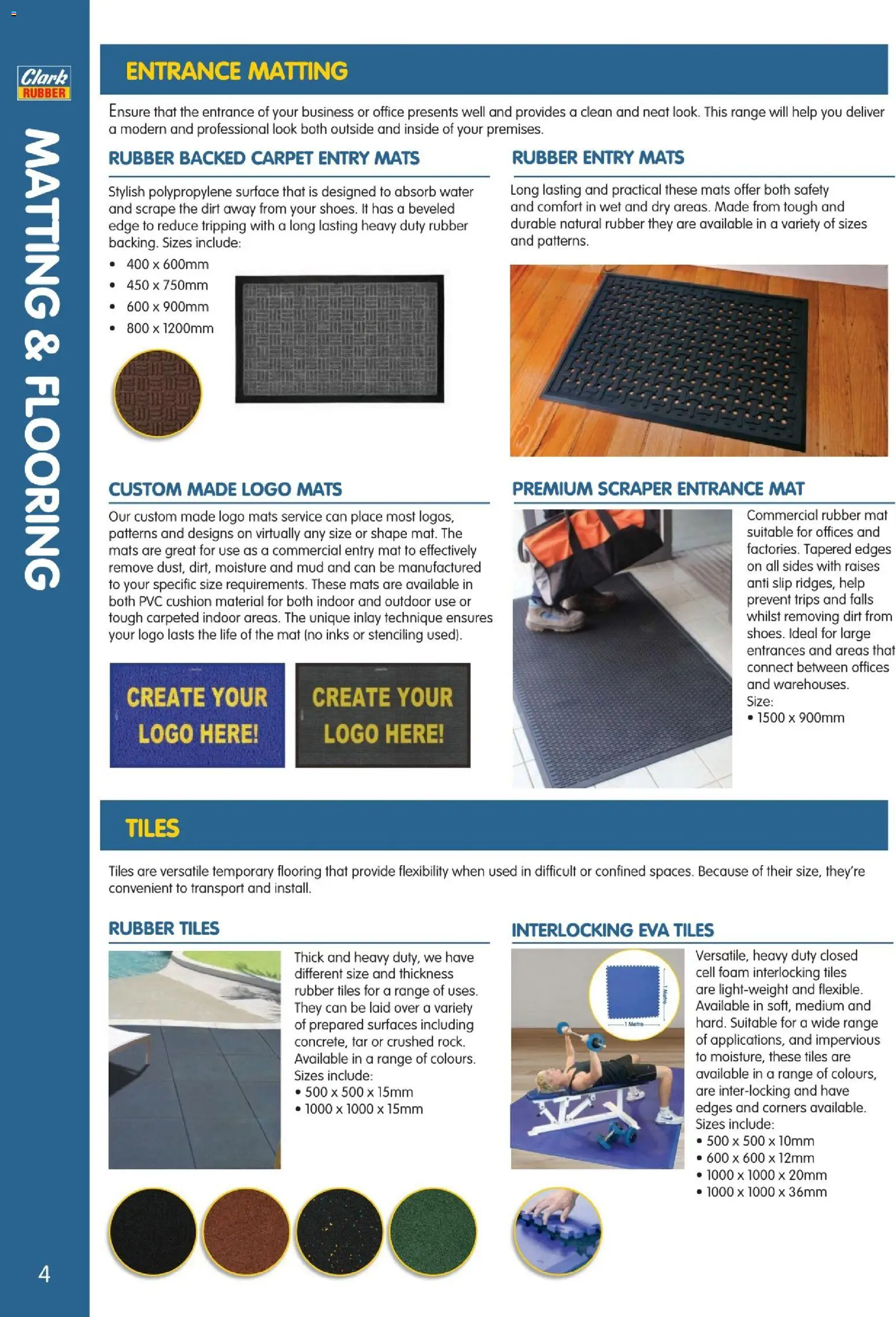 Clark Rubber catalogue  - page 4- valid from 02/04/2026