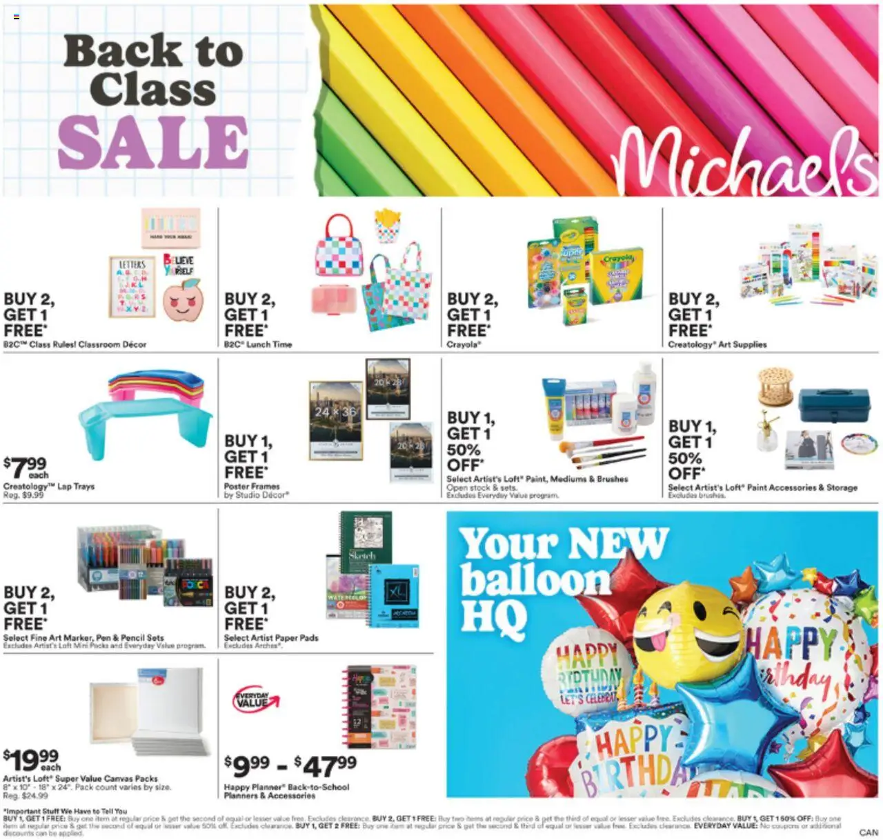 Michaels weekly flyer / circulaire - page 1- valid from Jul 18, 2025