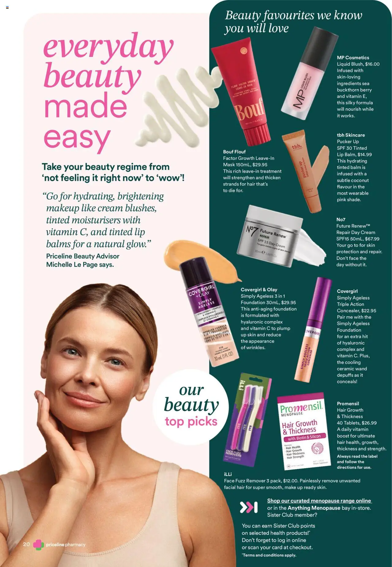 Priceline Pharmacy Anything Menopause Magazine - page 20- valid from 02/10/2025