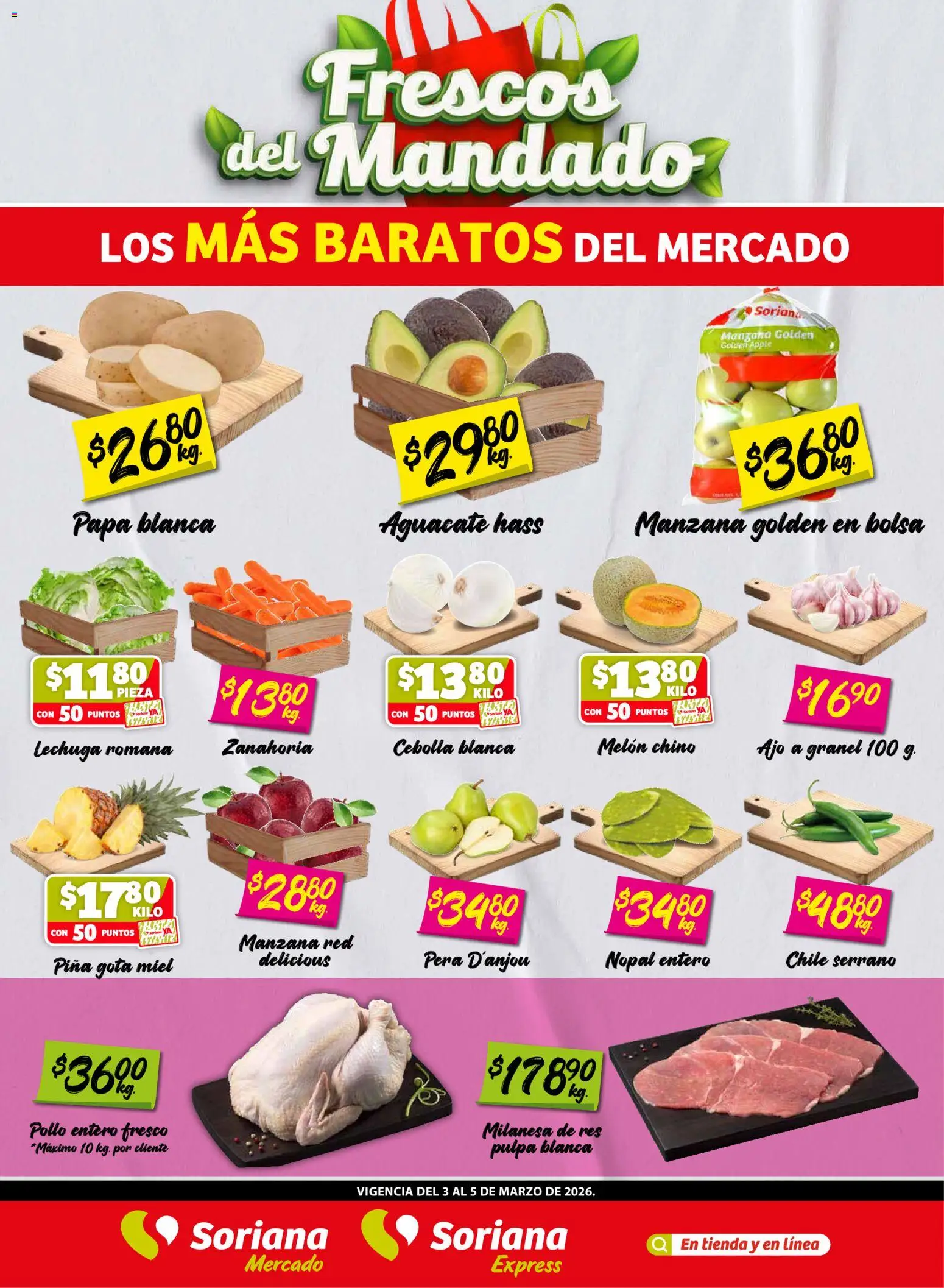 Soriana Frescos del Mandado Mercado: Nuevo León - página 1- válido desde 03/03/2026