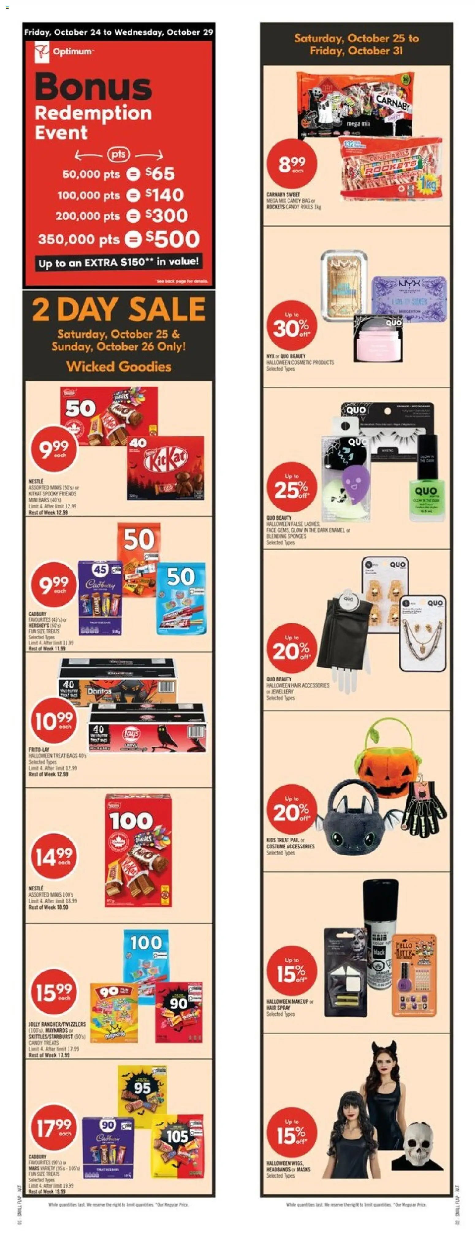 Shoppers weekly flyer / circulaire - page 1- valid from Oct 25, 2025