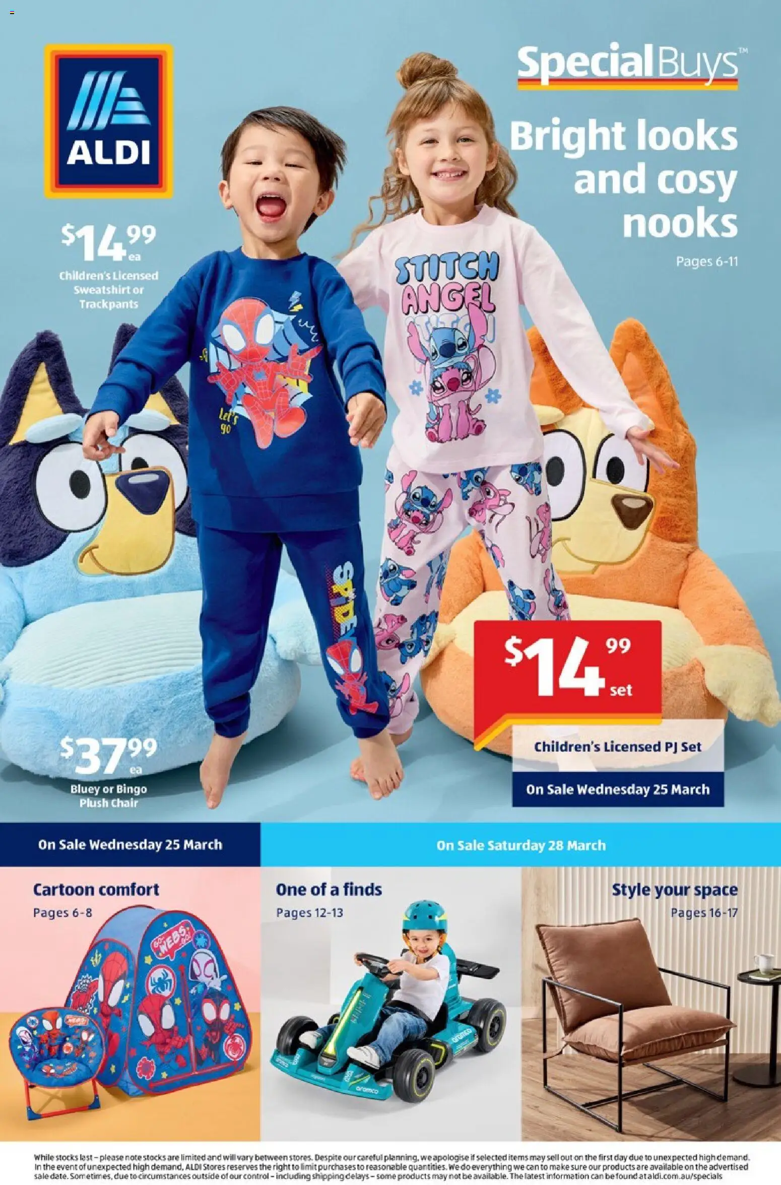 Aldi catalogue  - page 1- valid from 25/03/2026