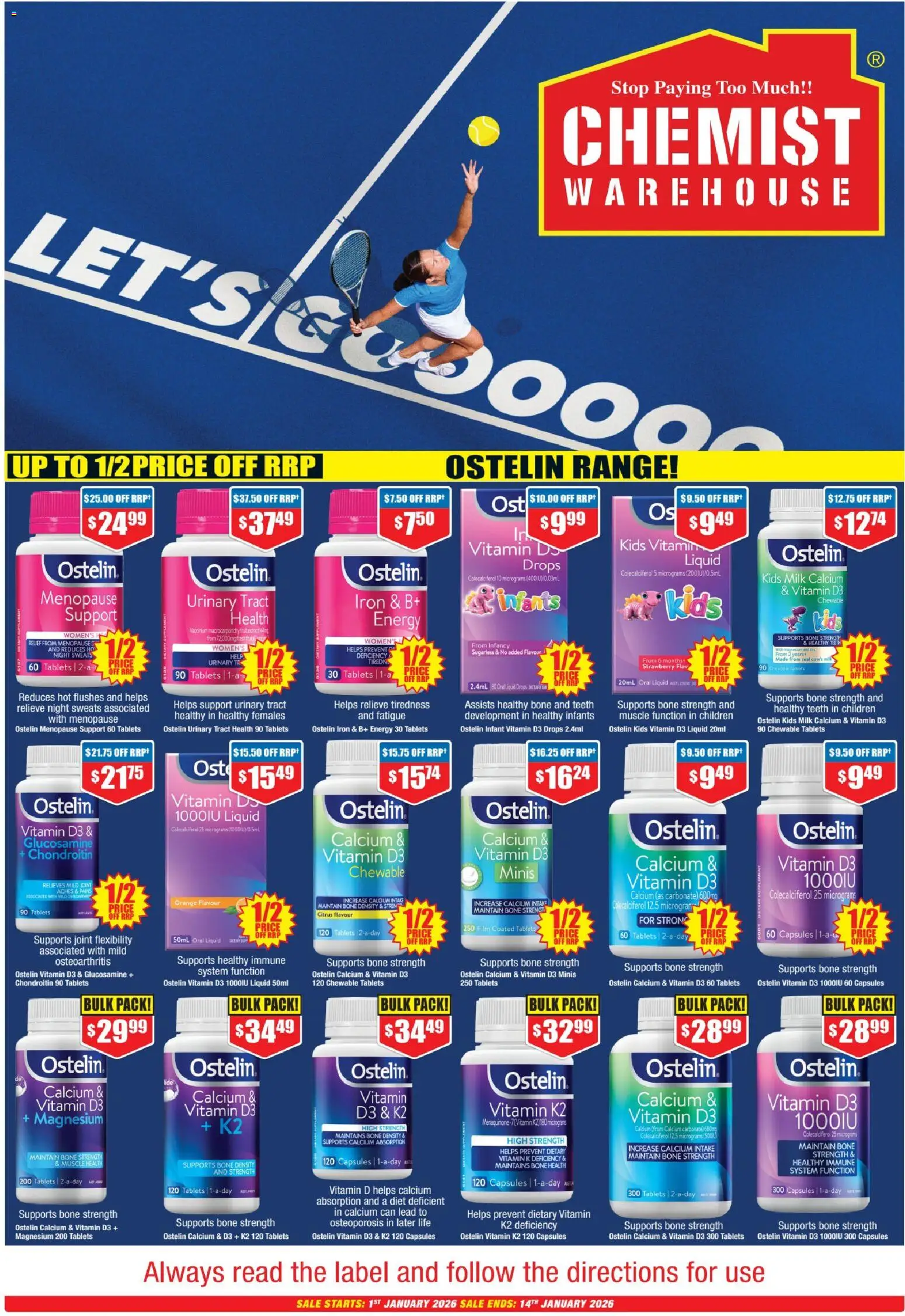 Chemist Warehouse Catalogue - page 1- valid from 01/01/2026
