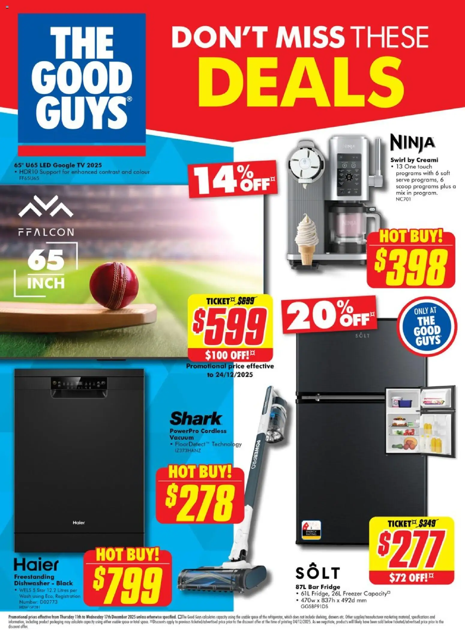 The Good Guys - Don't Miss These Deals - page 1- valid from 10/12/2025