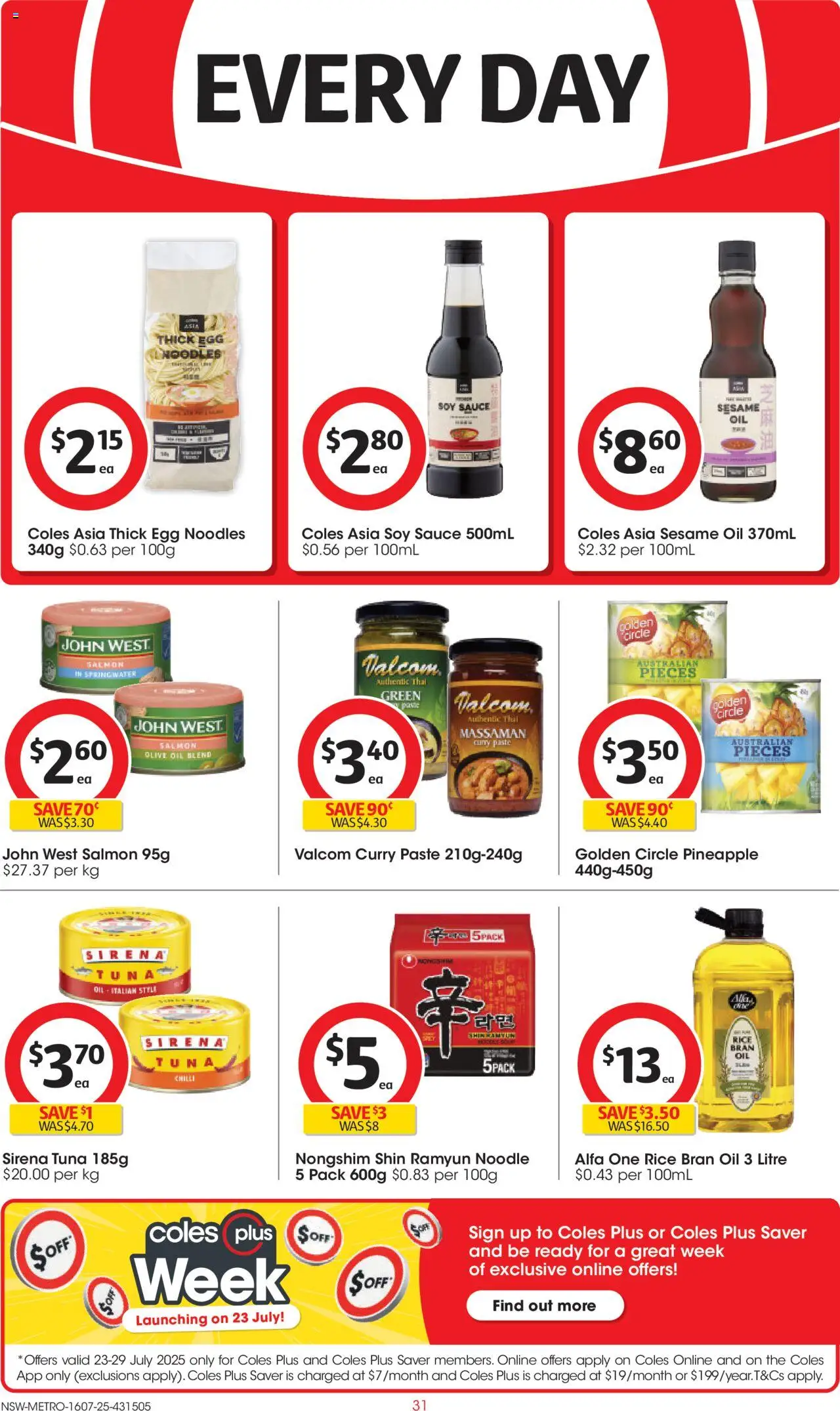 Coles Catalogue NSW - page 31- valid from 16/07/2025
