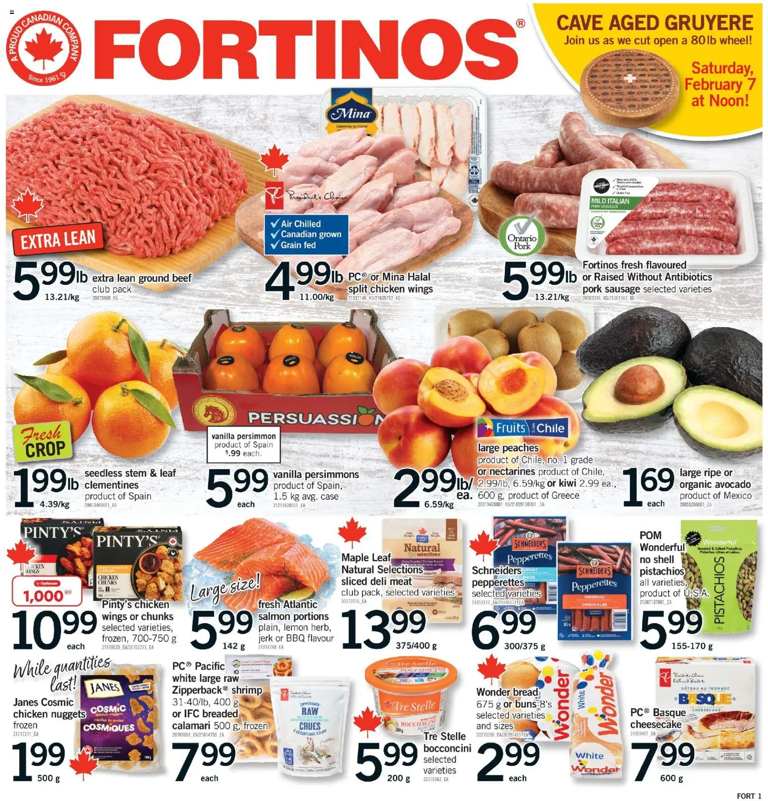 Fortinos weekly flyer / circulaire - page 1- valid from Feb 5, 2026
