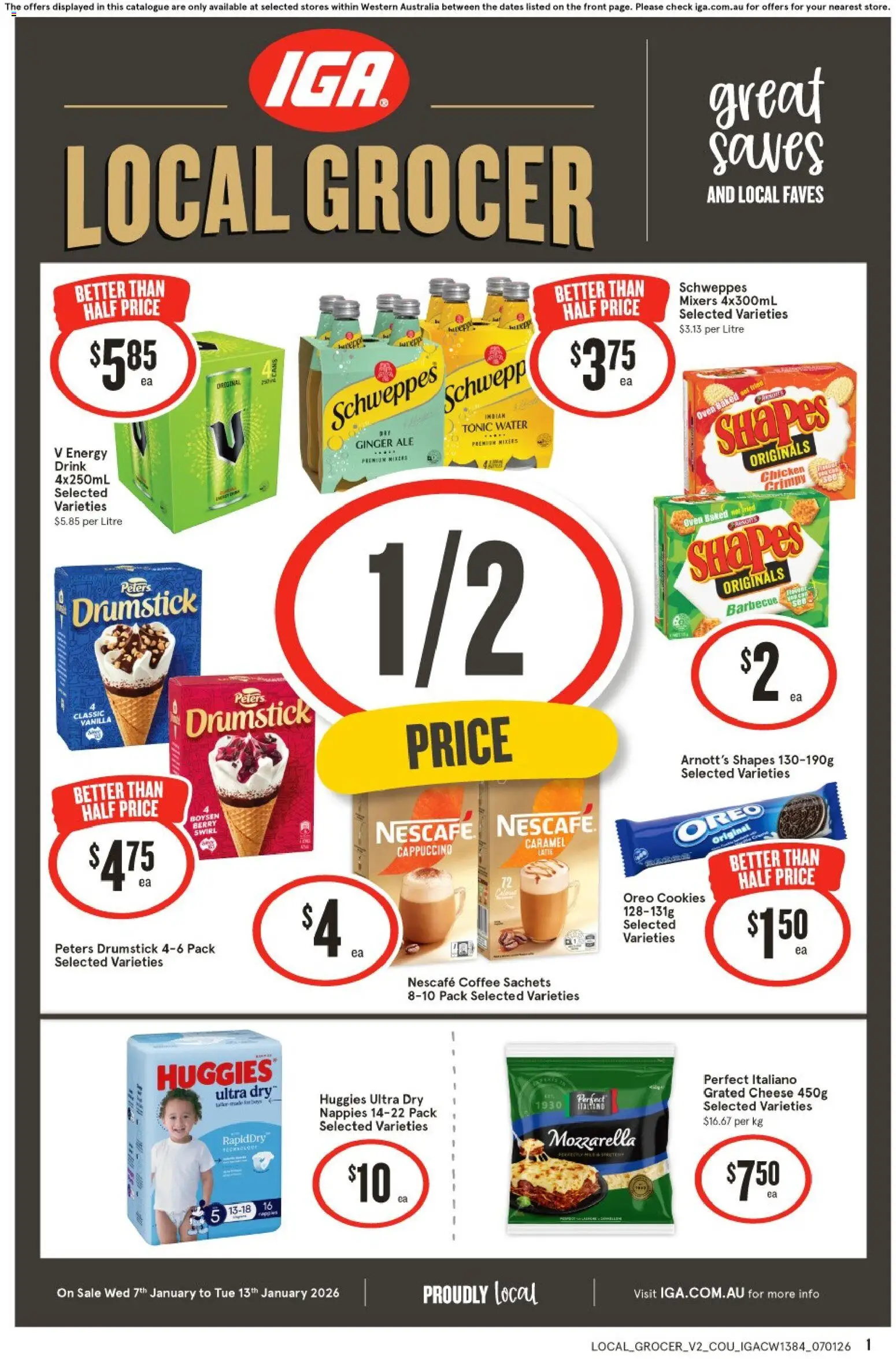 IGA Local Grocer NT/WA - page 1- valid from 07/01/2026