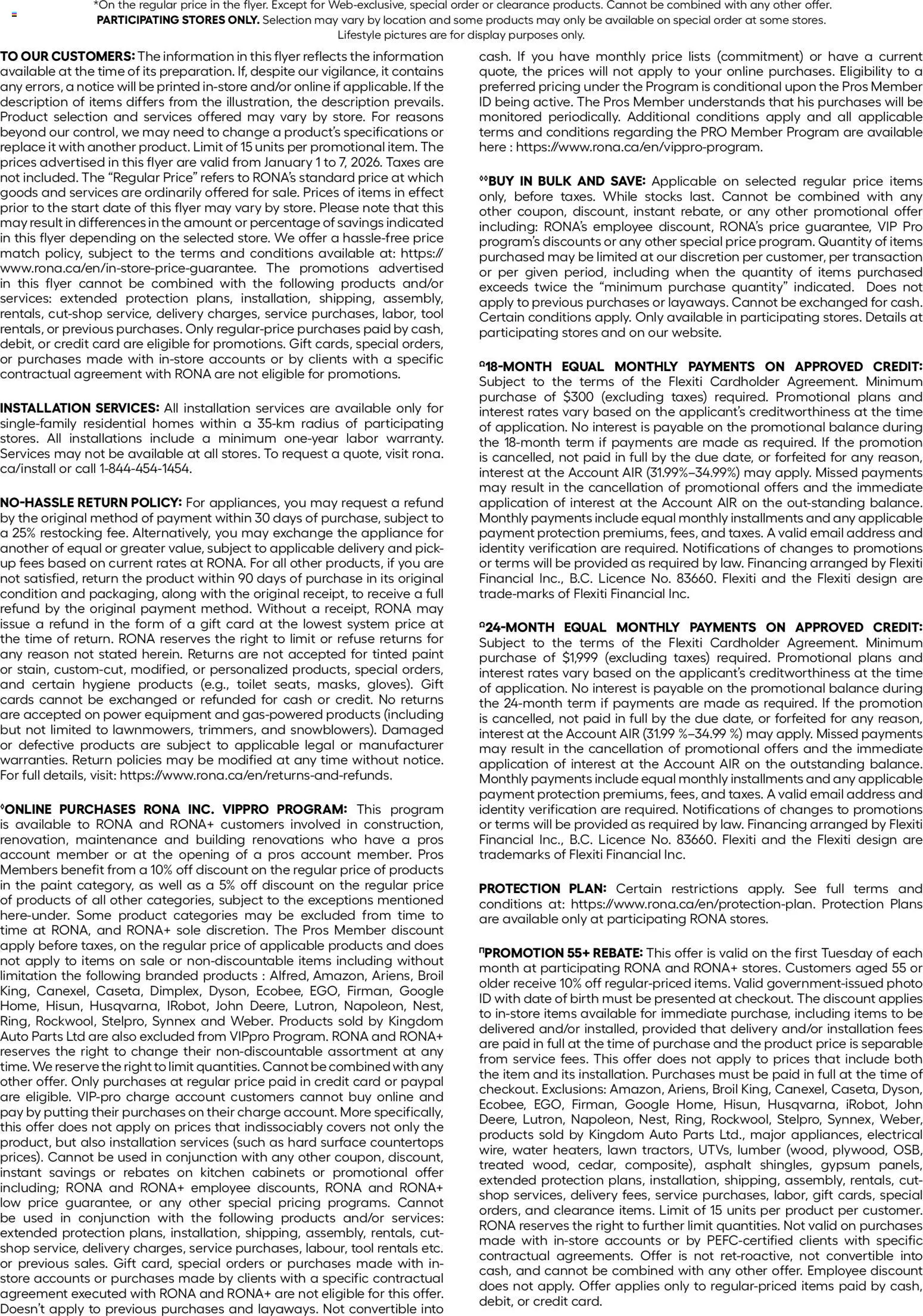 Rona weekly flyer - page 22- valid from Jan 1, 2026