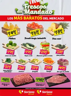 Soriana - Frescos del Mandado Mercado: Saltillo y Torreón válido desde 10/12/2025