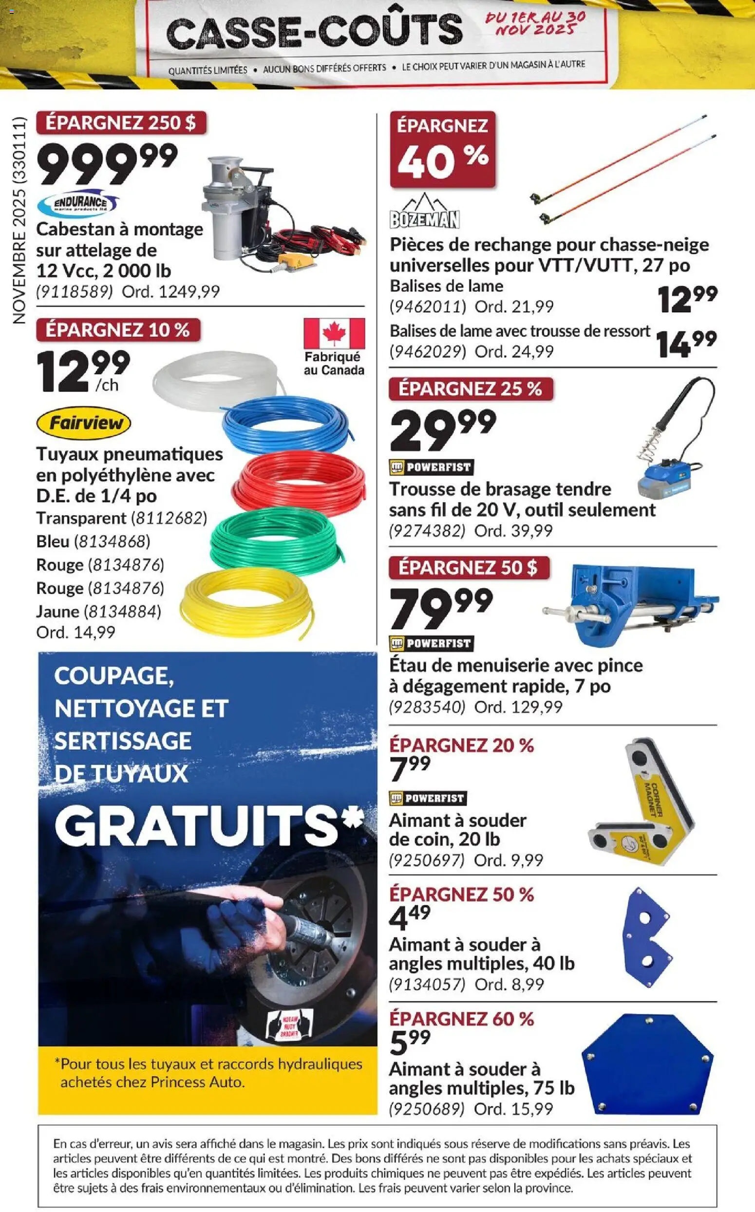 Princess Auto - Casse-Coûts - page 24- valid from Nov 1, 2025