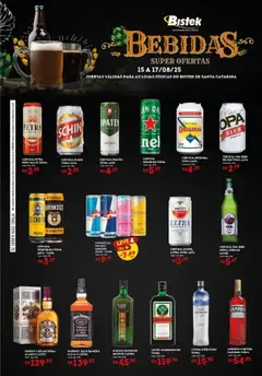 Pré-visualização Bistek Supermercados - Ofertas Bebidas válida a partir de 15/08/2025