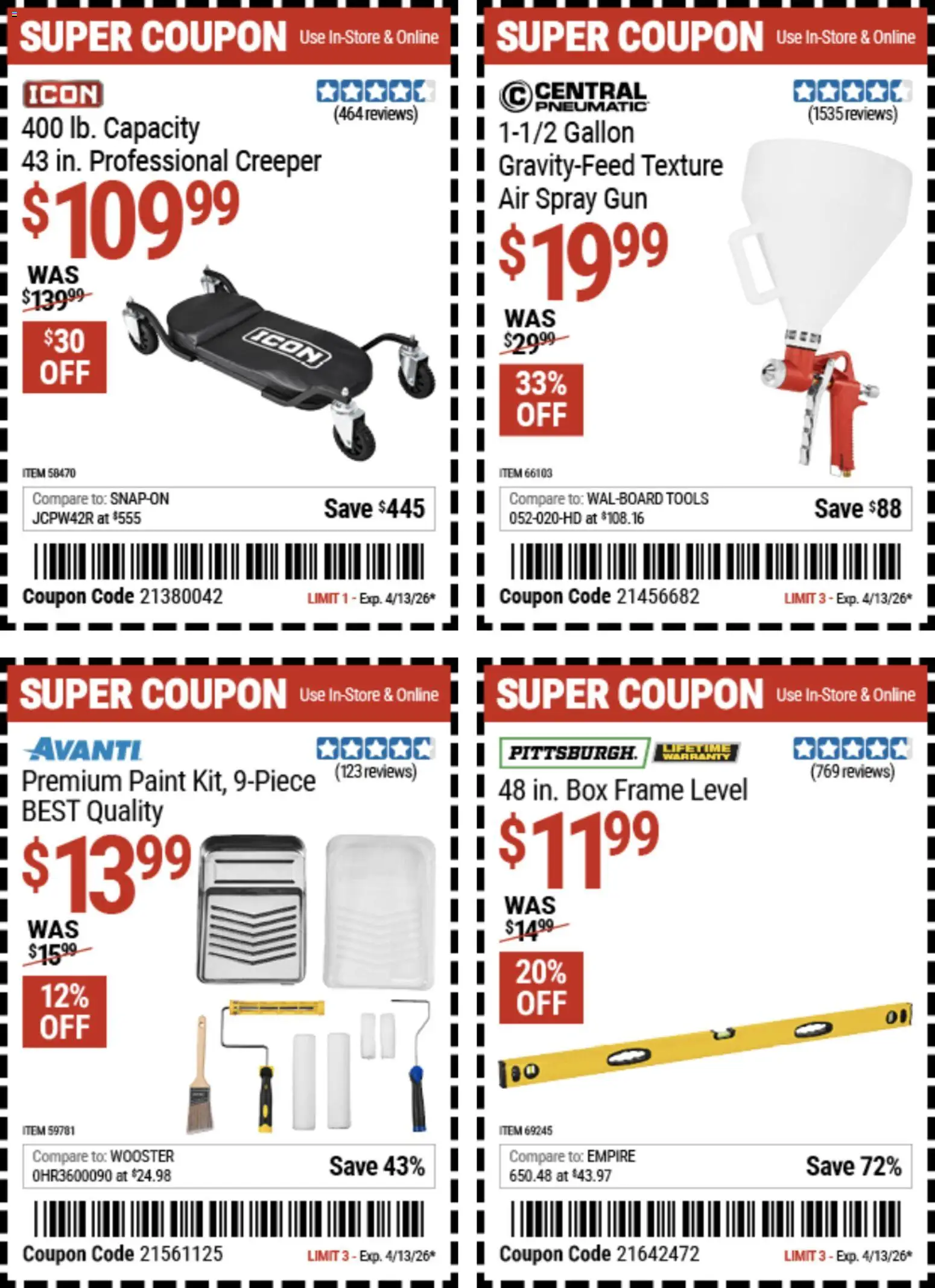 Harbor Freight Weekly Ad - page 1- valid from 03/23/2026