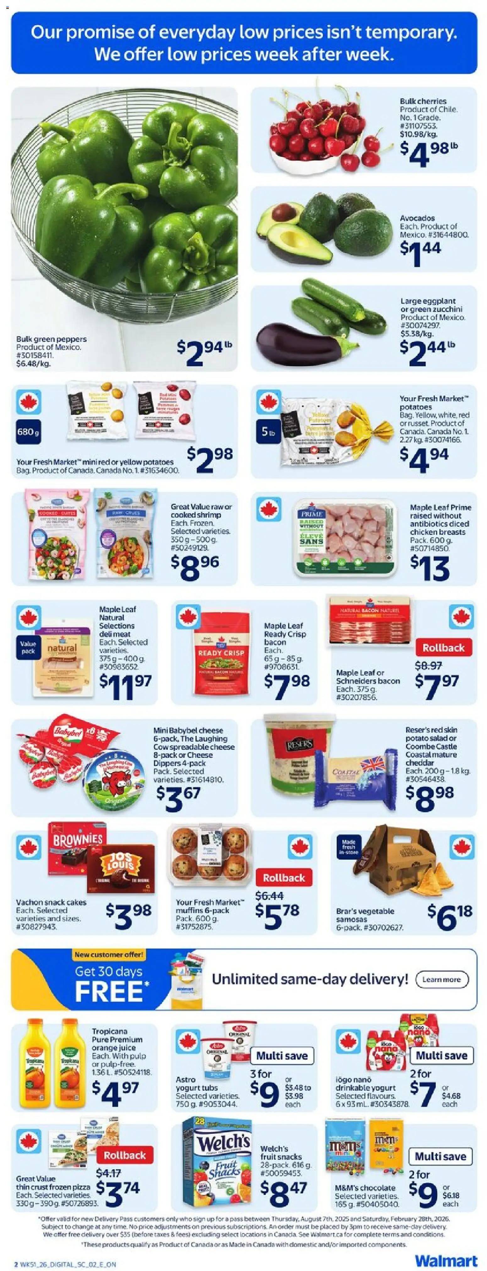 Walmart weekly flyer - page 3- valid from Jan 15, 2026