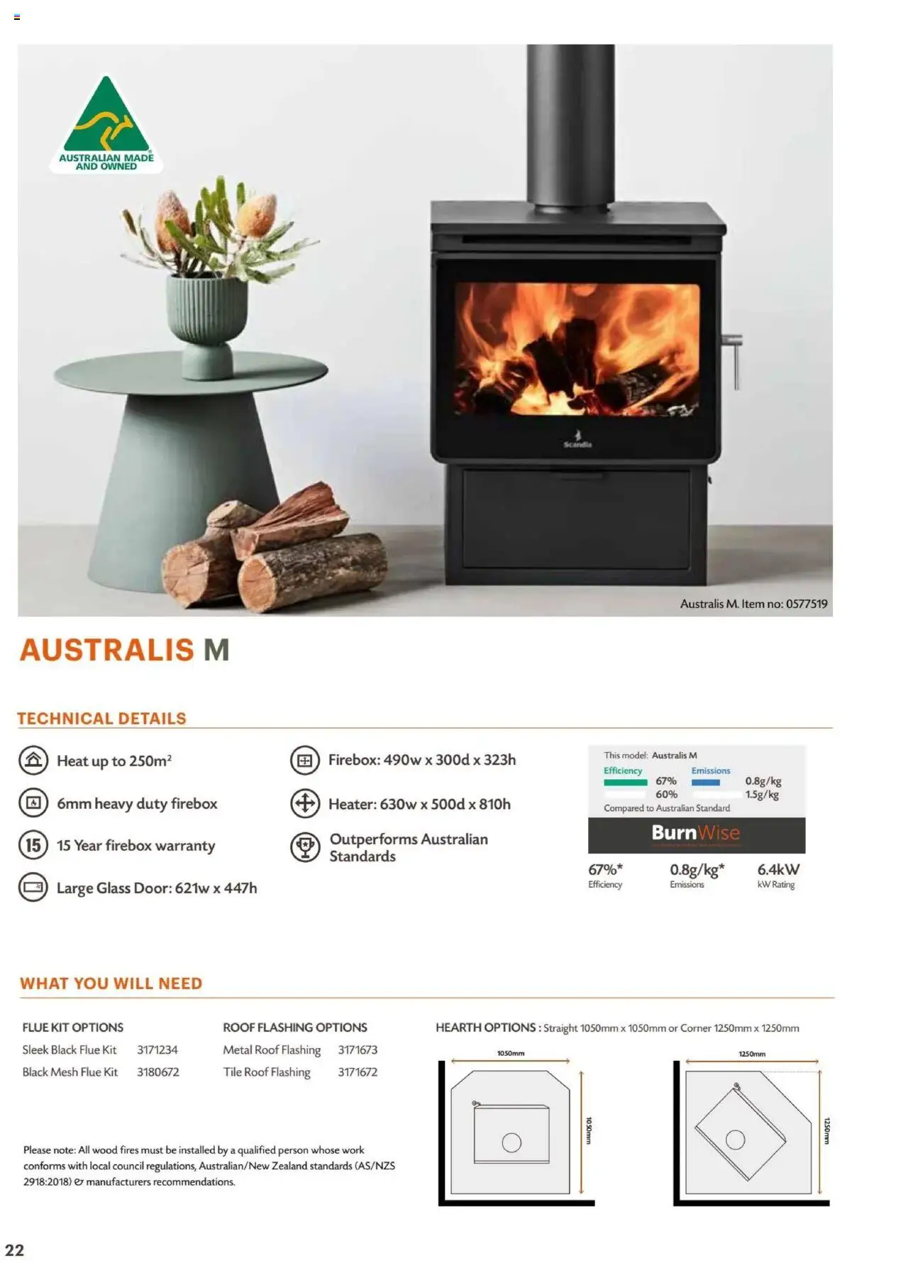 Bunnings Warehouse Scandia Range & Accessories Brochure 2025 - page 22- valid from 31/03/2025