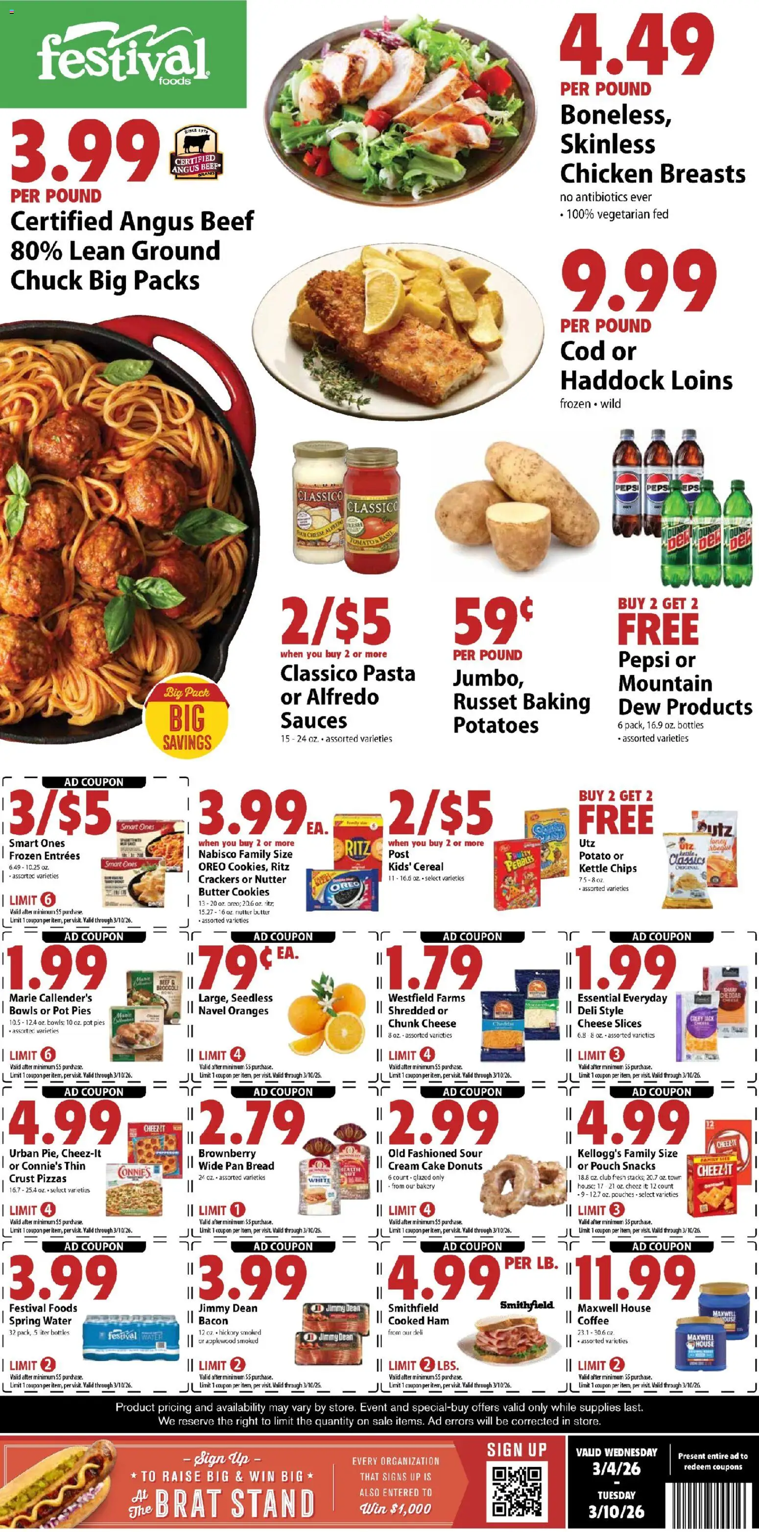 Festival Foods Weekly Ad - page 1- valid from 03/04/2026