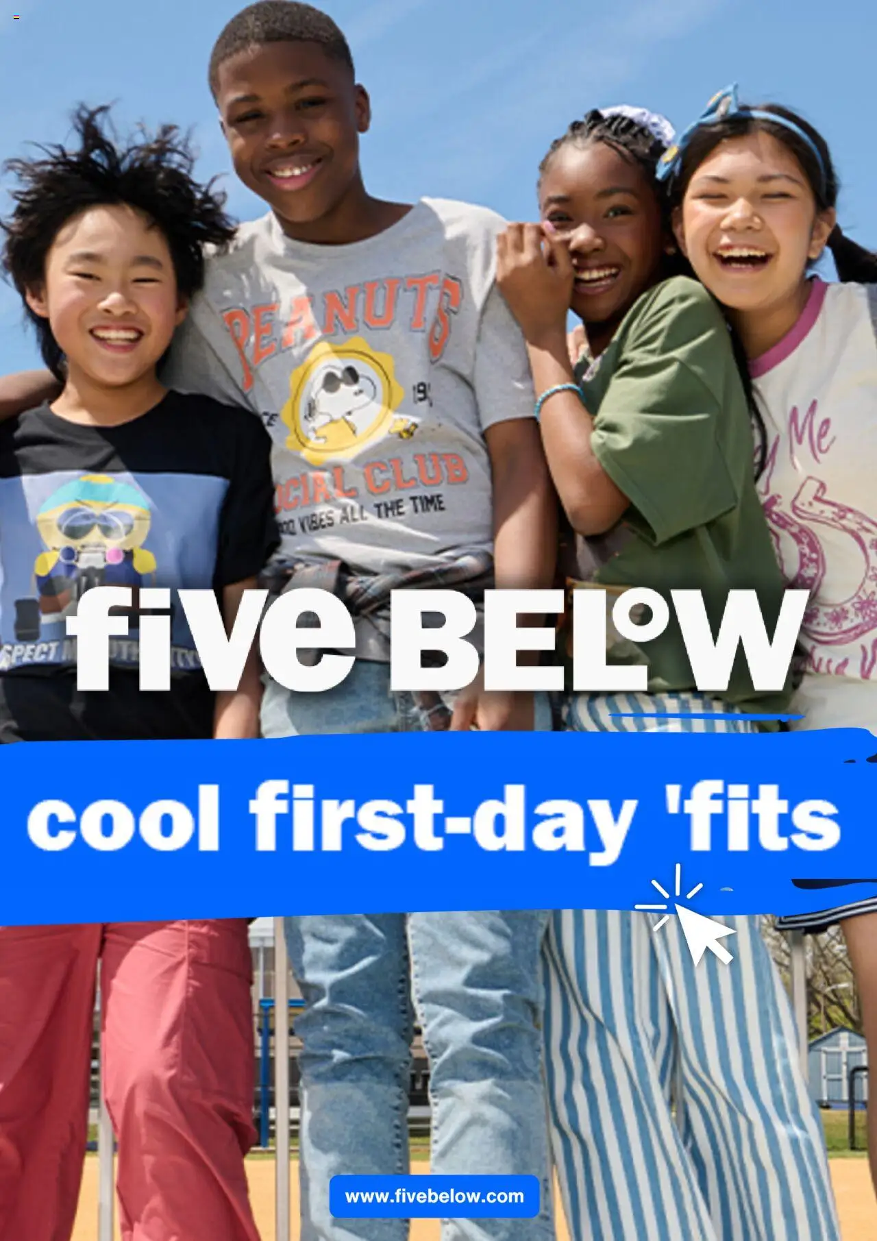 Five Below Weekly Ad - page 1- valid from 08/03/2025